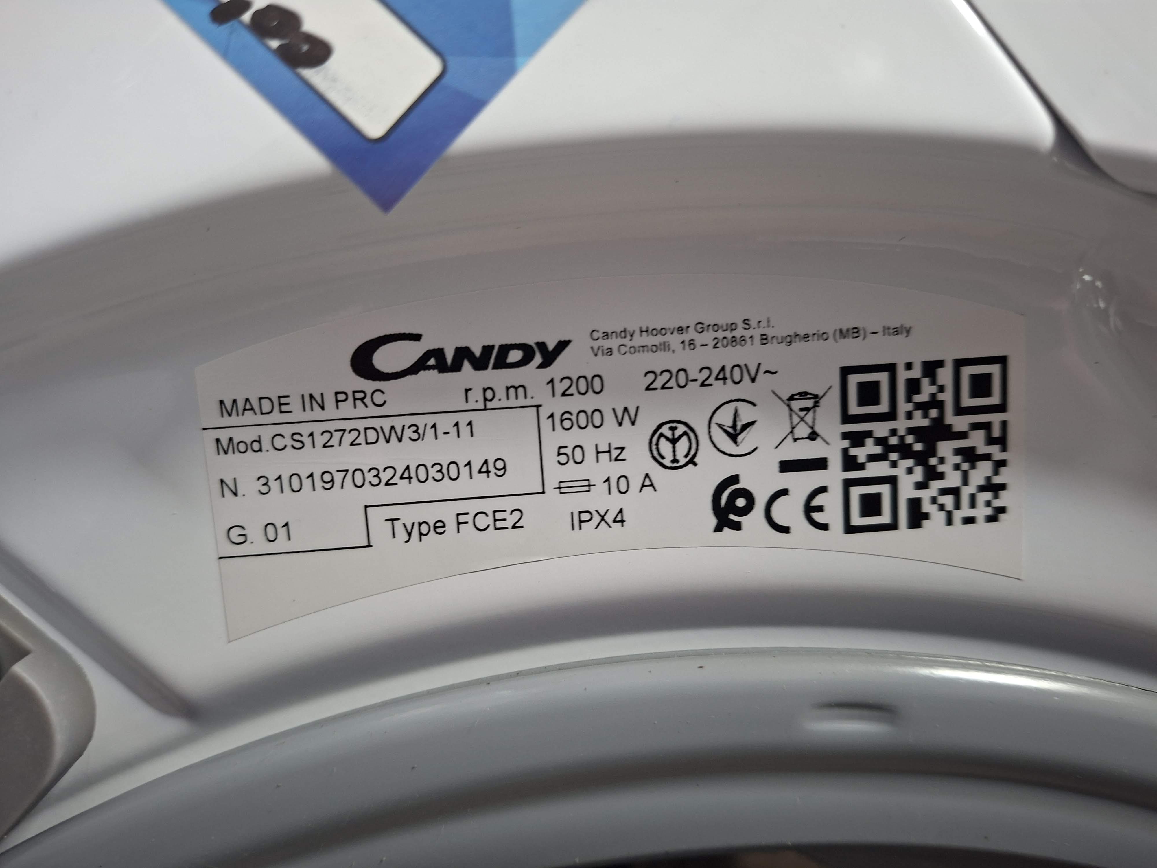 Veš mašina Candy CS1272DW3/1-11 , 7 kg, slim