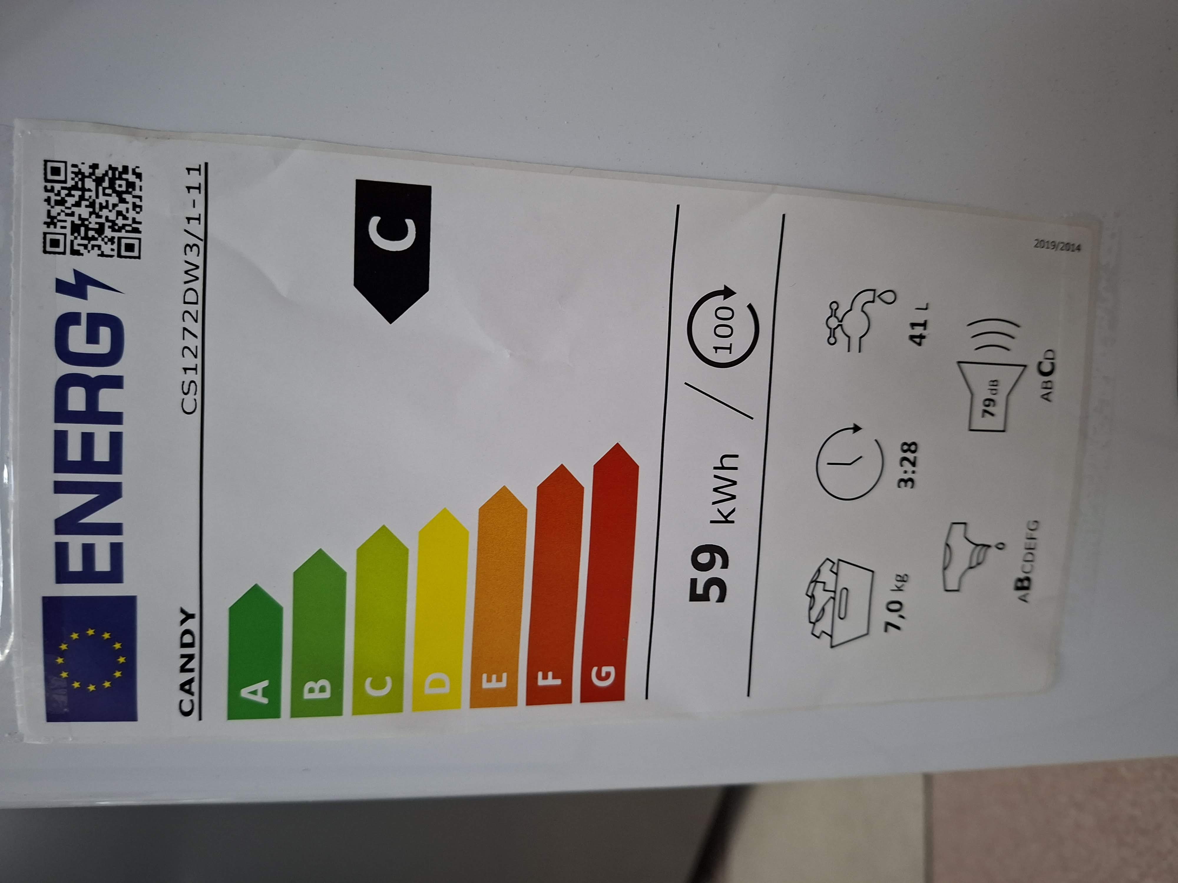 Veš mašina Candy CS1272DW3/1-11 , 7 kg, slim