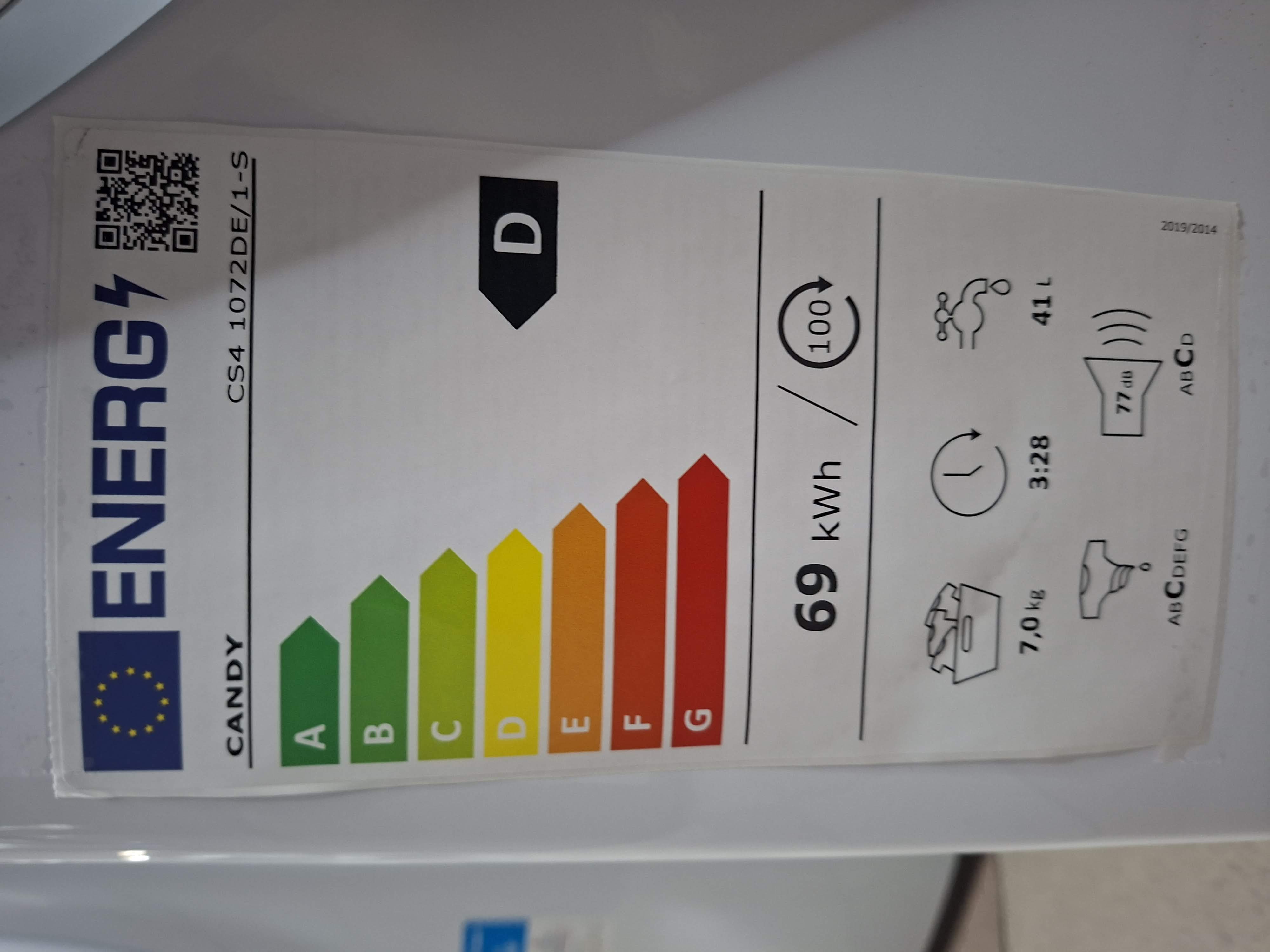 Veš mašina Candy CS4 1072DE/1-S, 7kg, slim