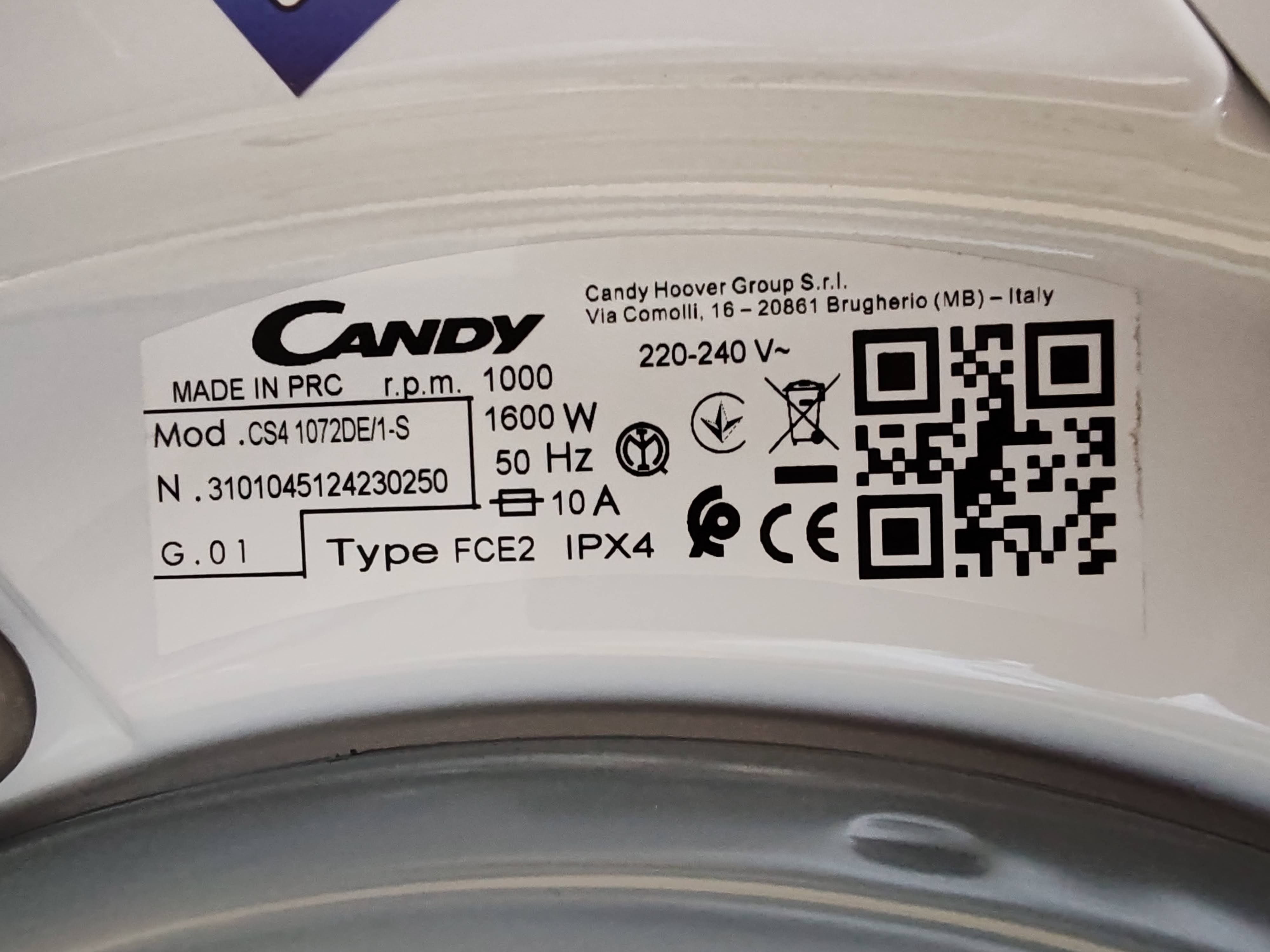 Veš mašina Candy CS4 1072DE/1-S (2) , 7kg, slim