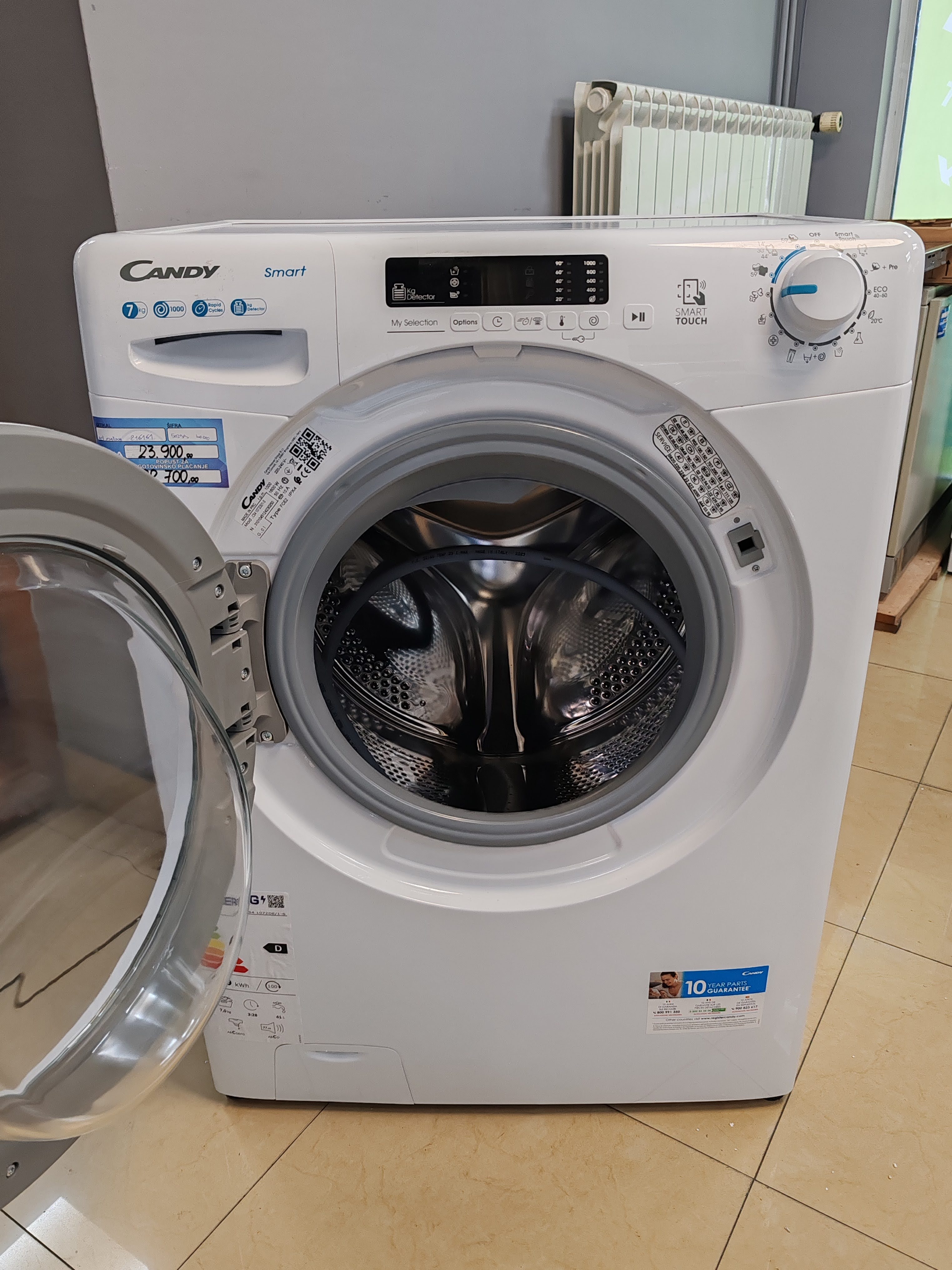 Veš mašina Candy CS4 1072DE/1-S (2) , 7kg, slim