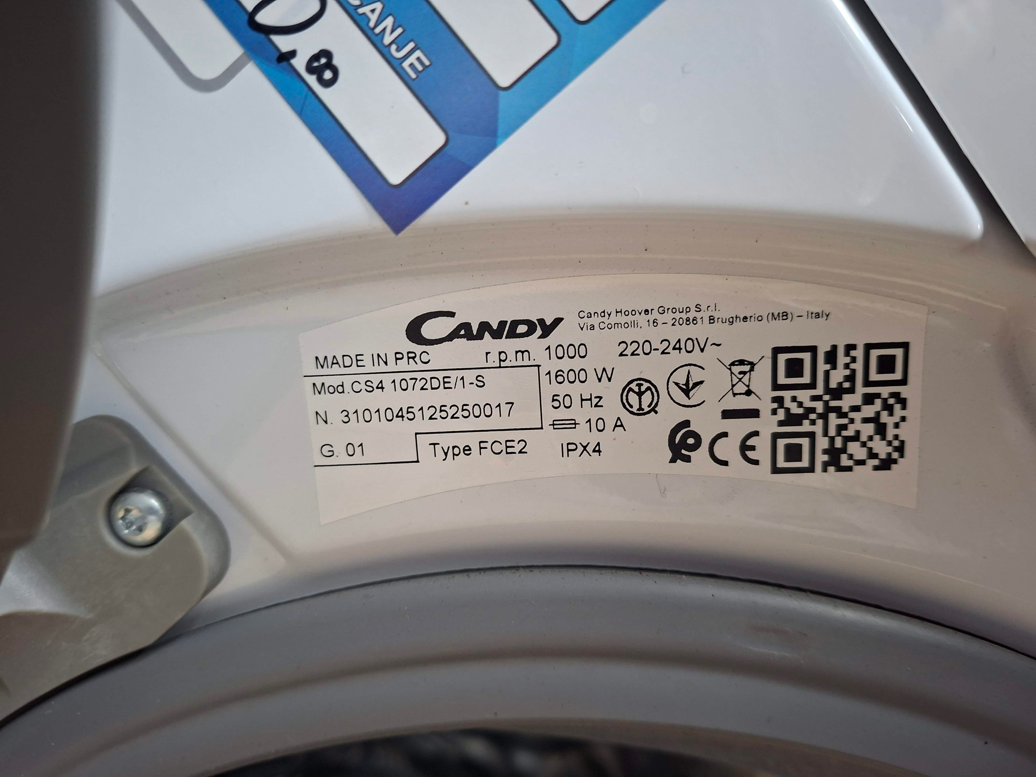 Veš mašina Candy CS4 1072DE/1-S (2), 7kg, slim