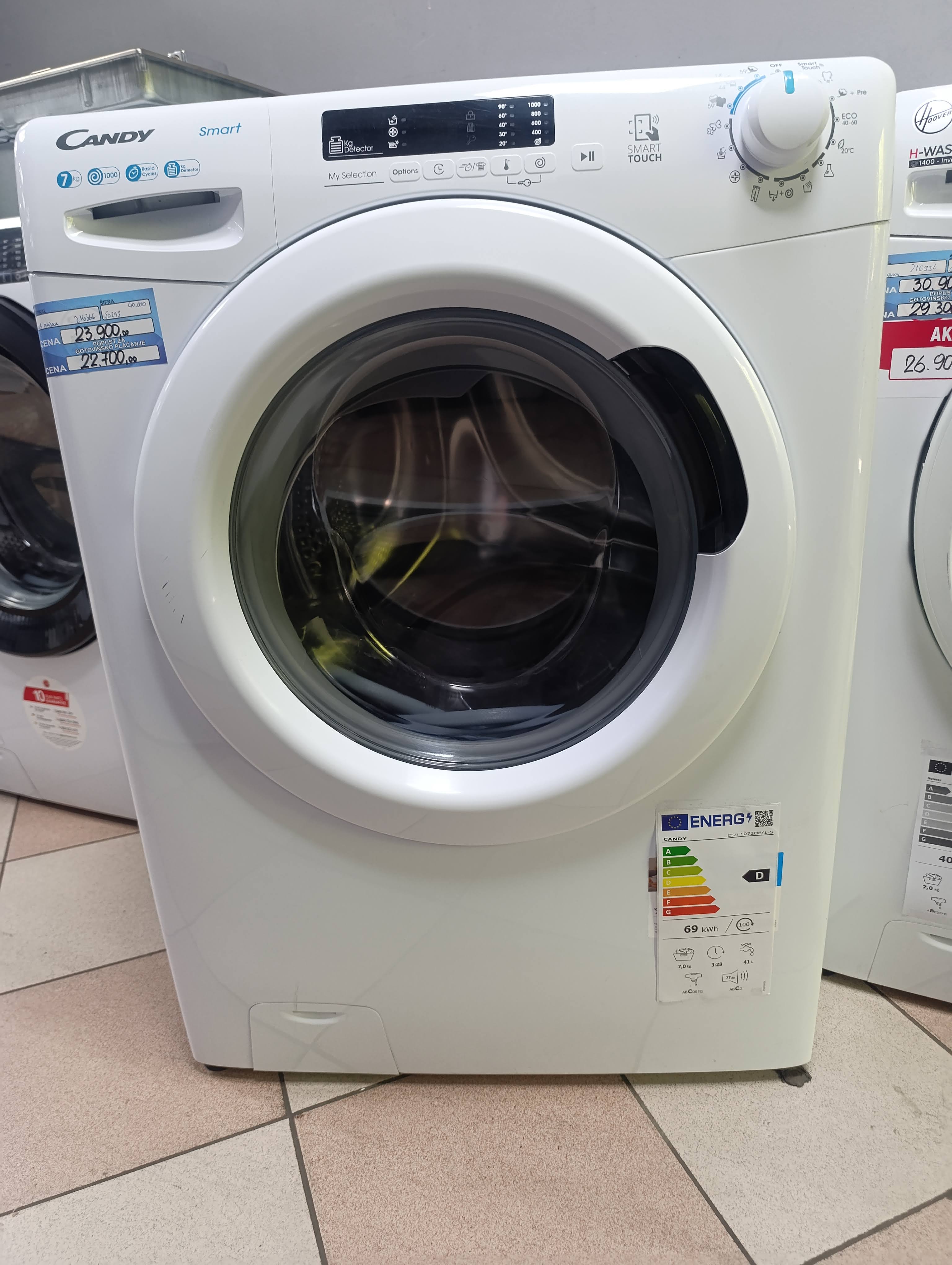 Veš mašina Candy CS4 1072DE/1-S , 7kg, slim