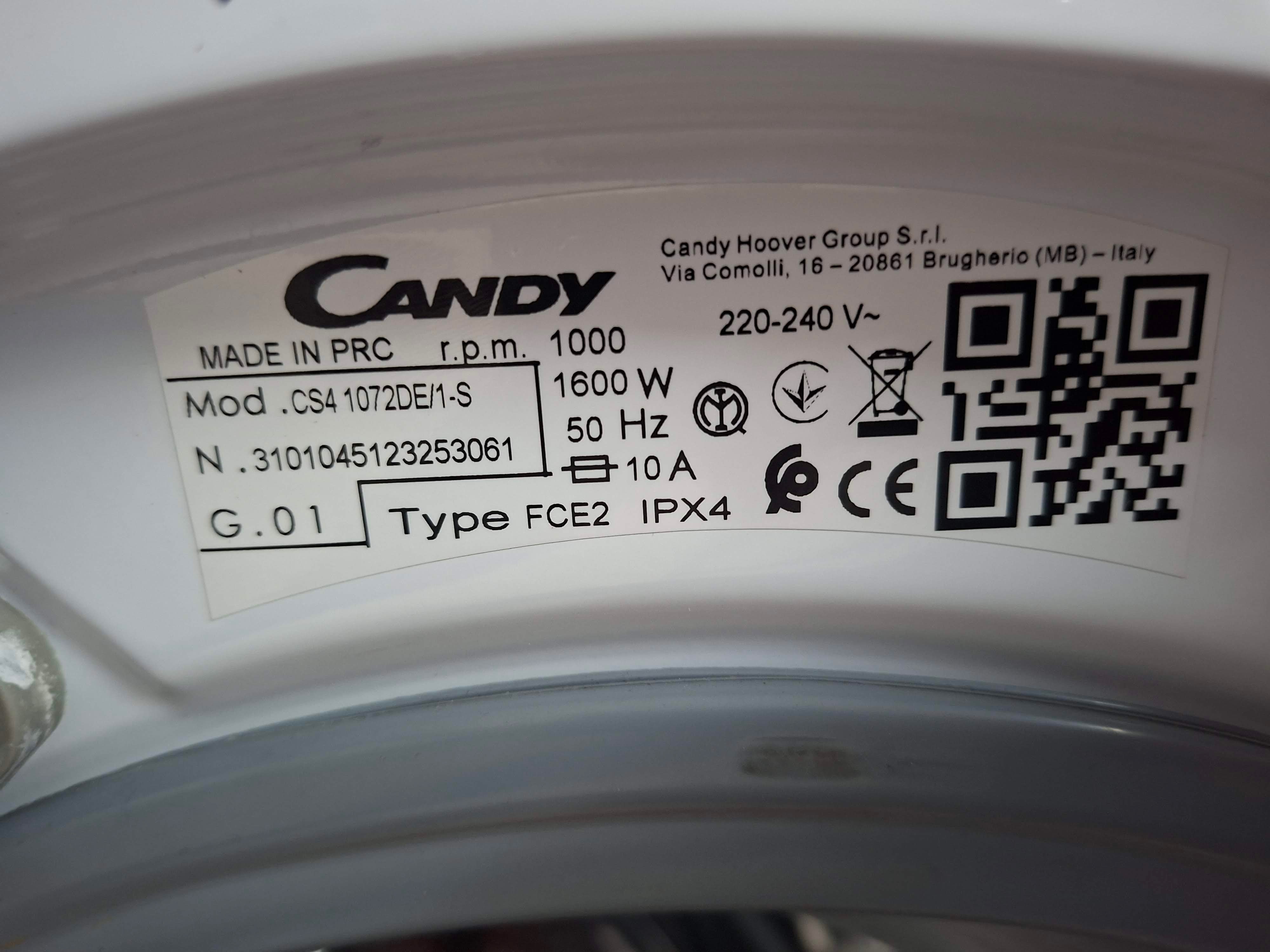 Veš mašina Candy CS4 1072DE/1-S , 7kg, slim