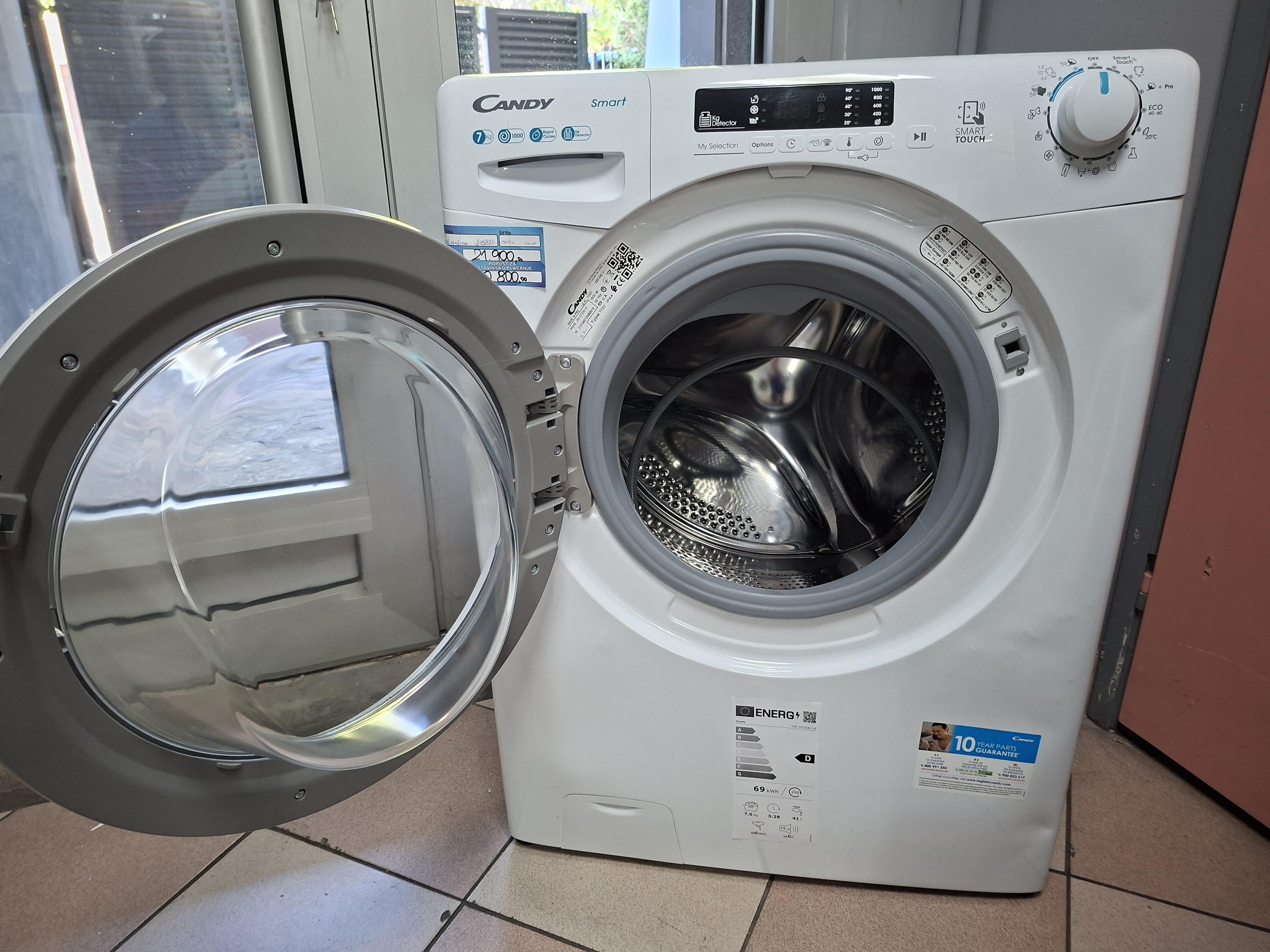 Veš mašina Candy CS4 1072DE/1-S , 7kg, slim