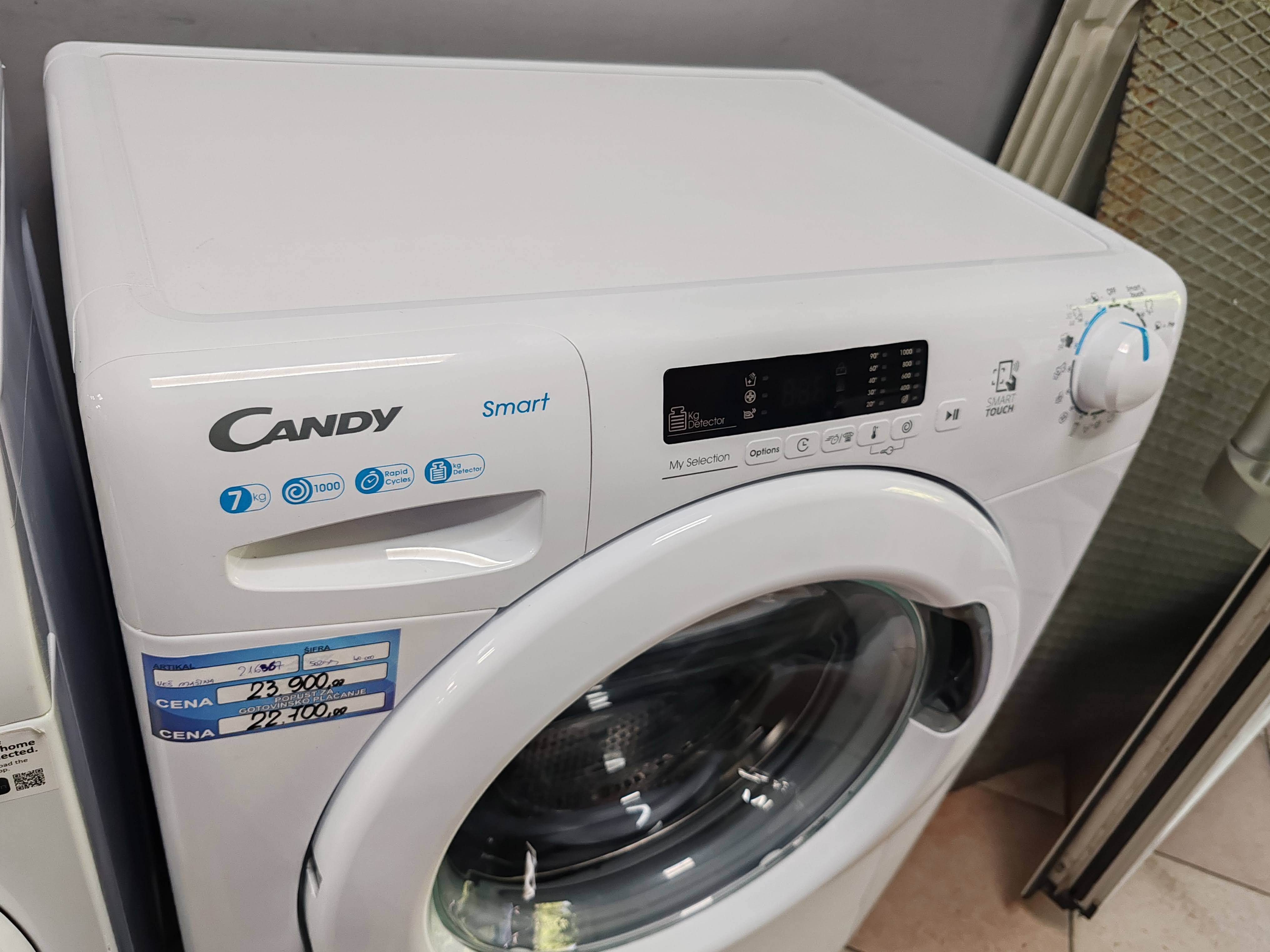 Veš mašina Candy CS4 1072DE/T-S , 7kg, slim