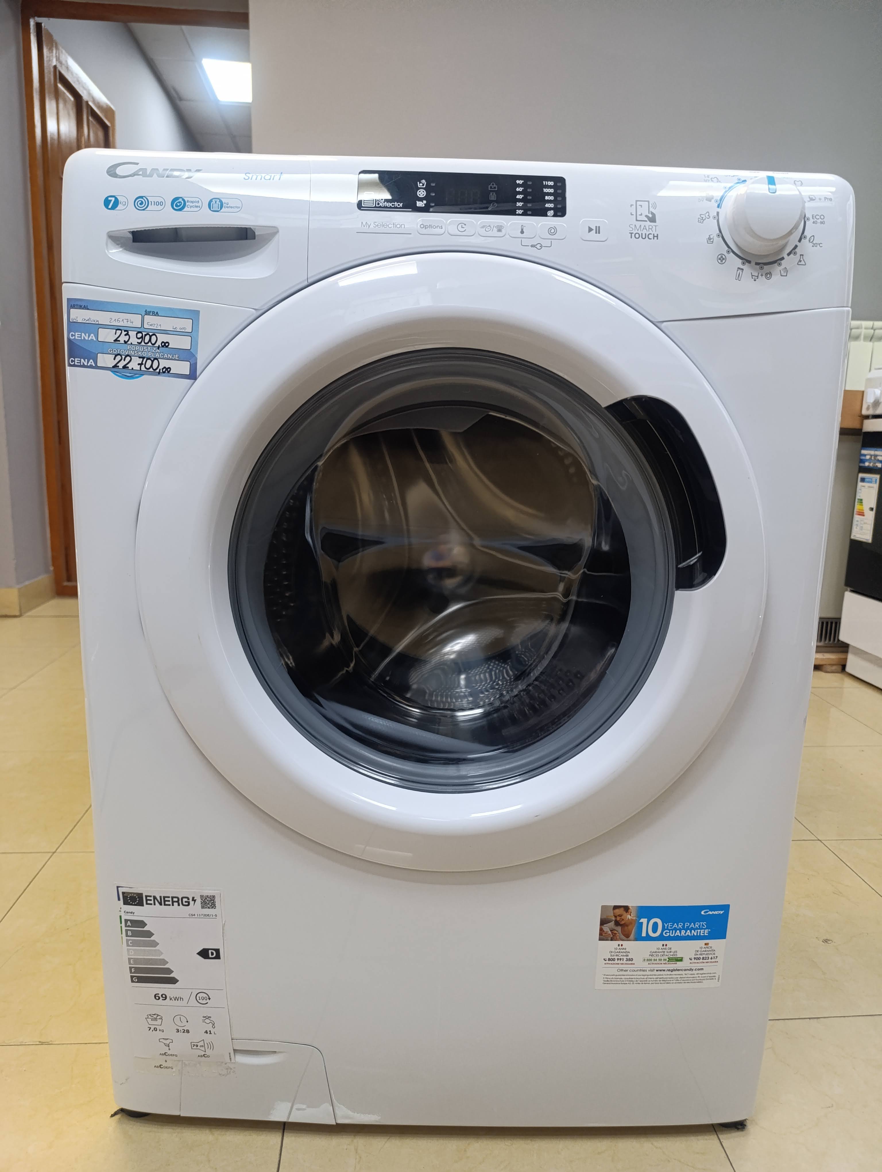 Veš mašina Candy CS4 1172DE/1-S (2), 7 kg, slim