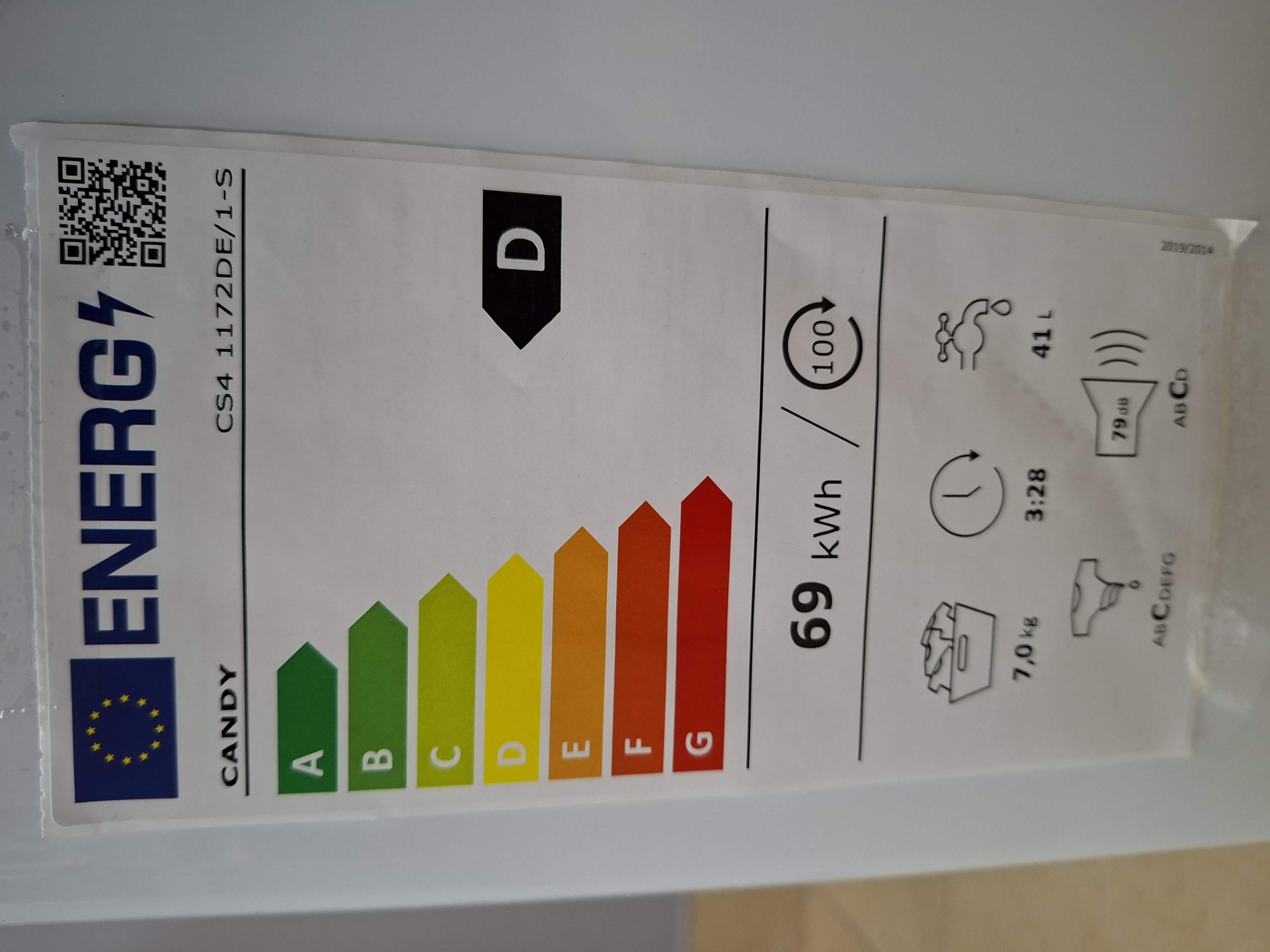 Veš mašina Candy CS4 1172DE/1-S, 7 kg, slim