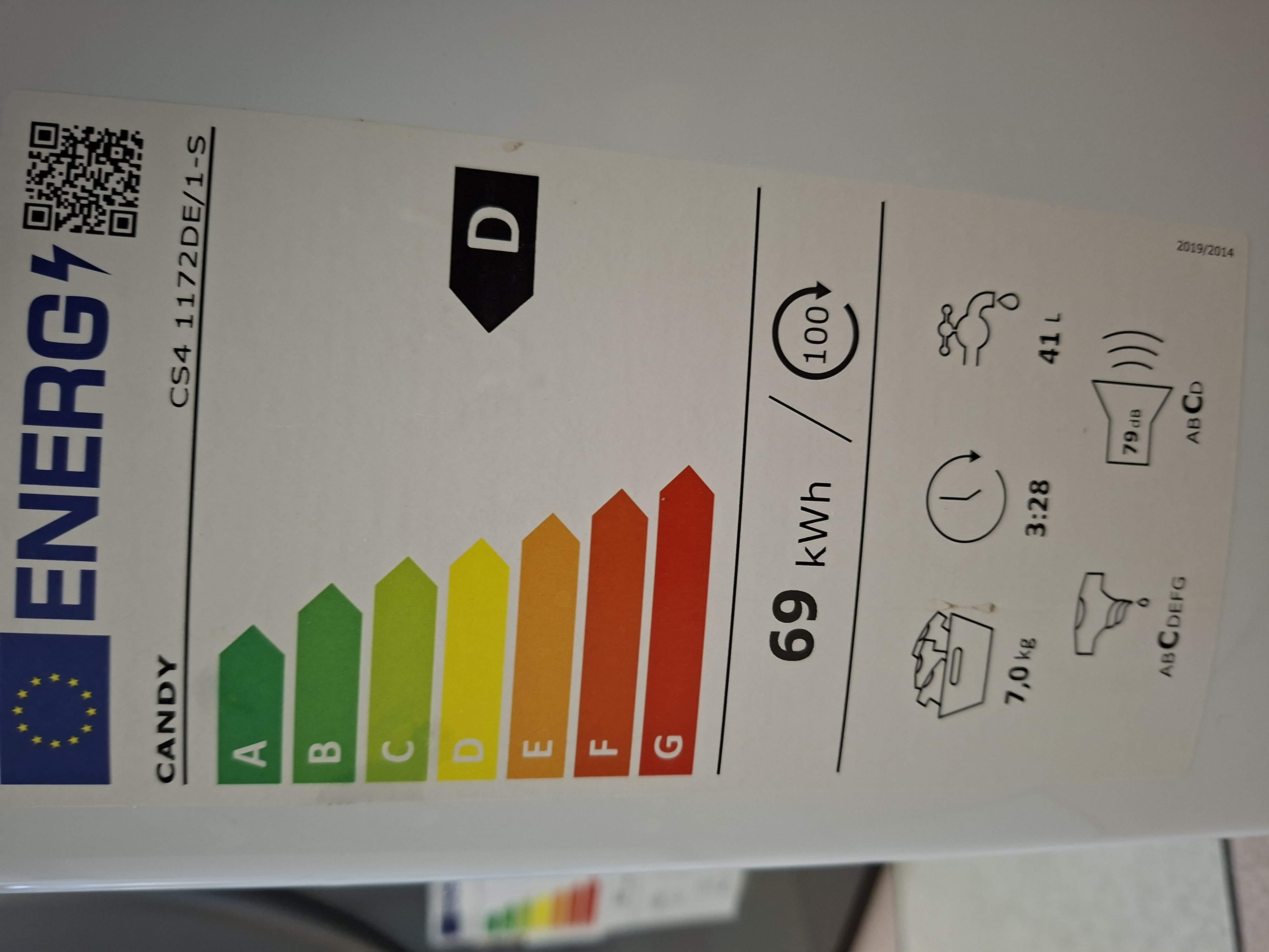 Veš mašina Candy CS4 1172DE/1-S, 7 kg, slim