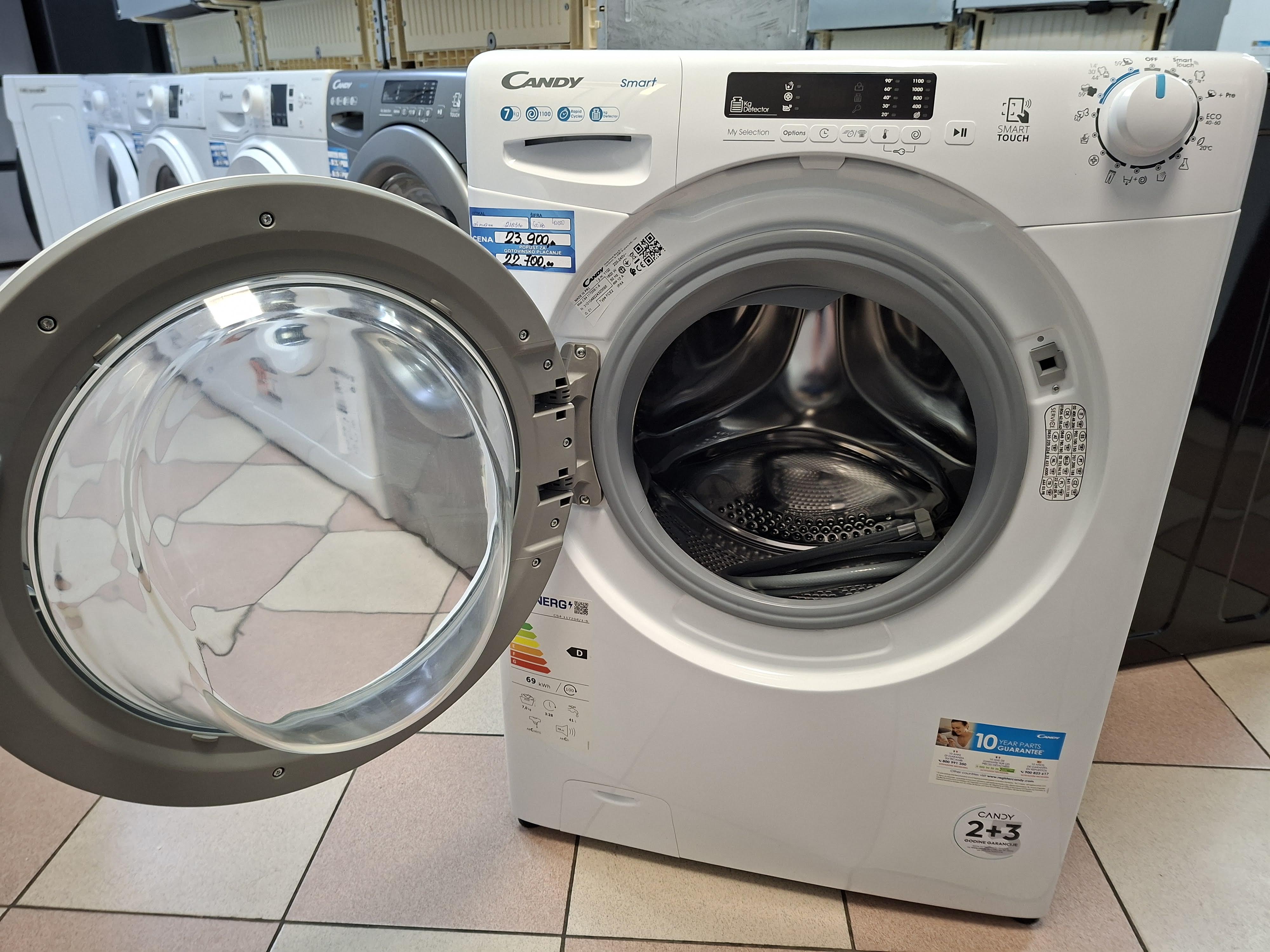 Veš mašina Candy CS4 1172DE/1-S, 7 kg, slim