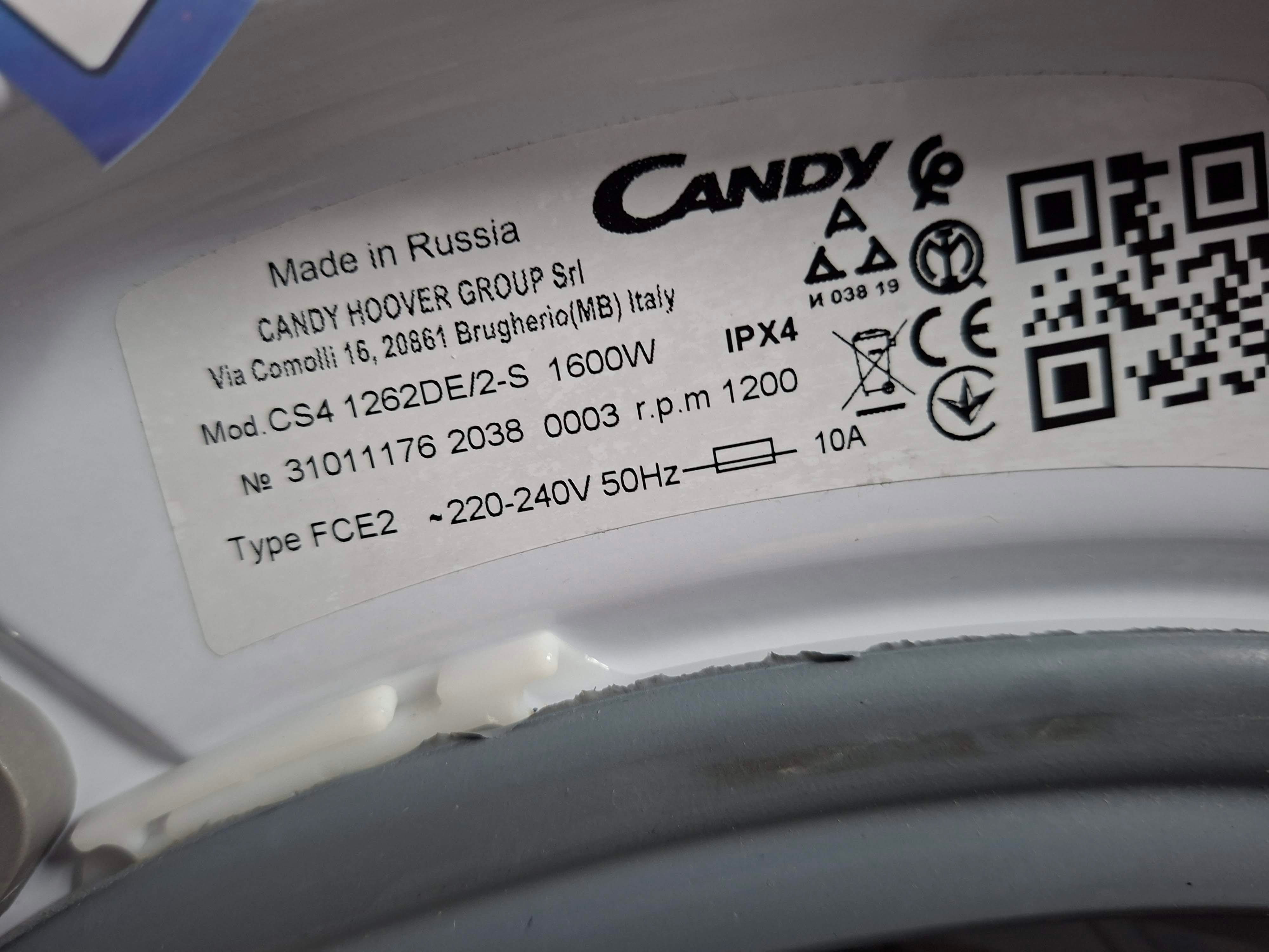 Veš mašina Candy CS4 1262DE/2-S, 6 kg, slim