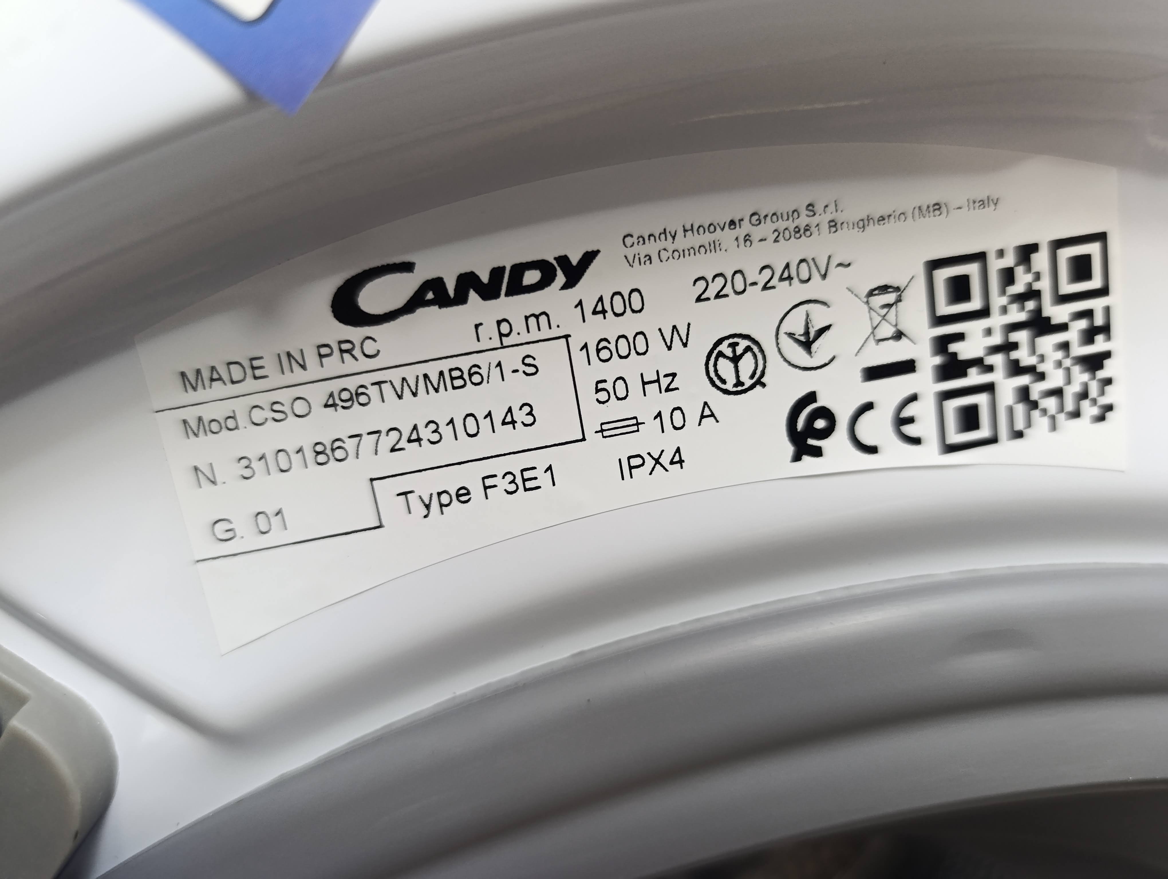 Veš mašina Candy CSO 496TWMB6/1-S , 9 kg.