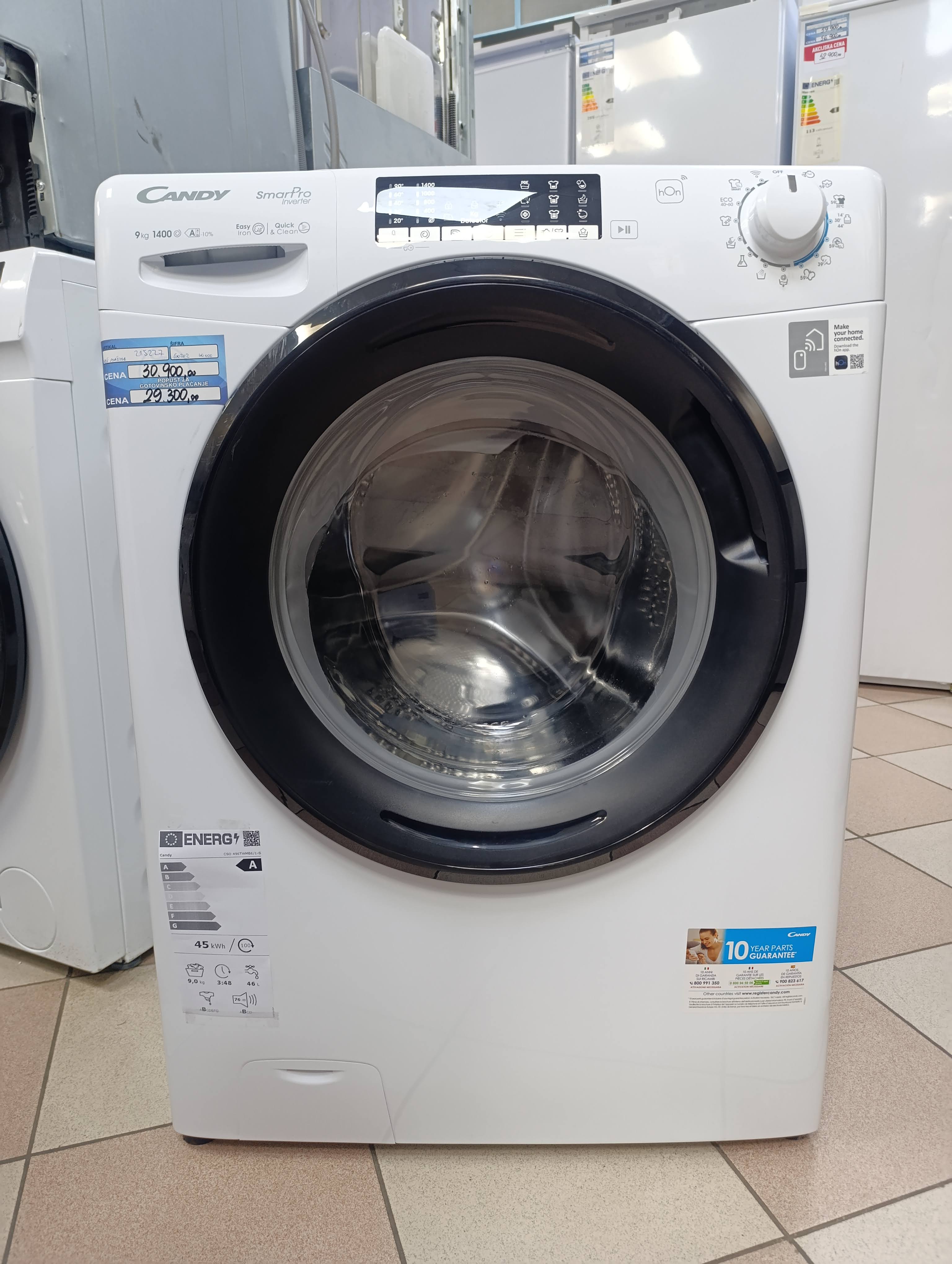 Veš mašina Candy CSO 496TWMB6/1-S , 9 kg.