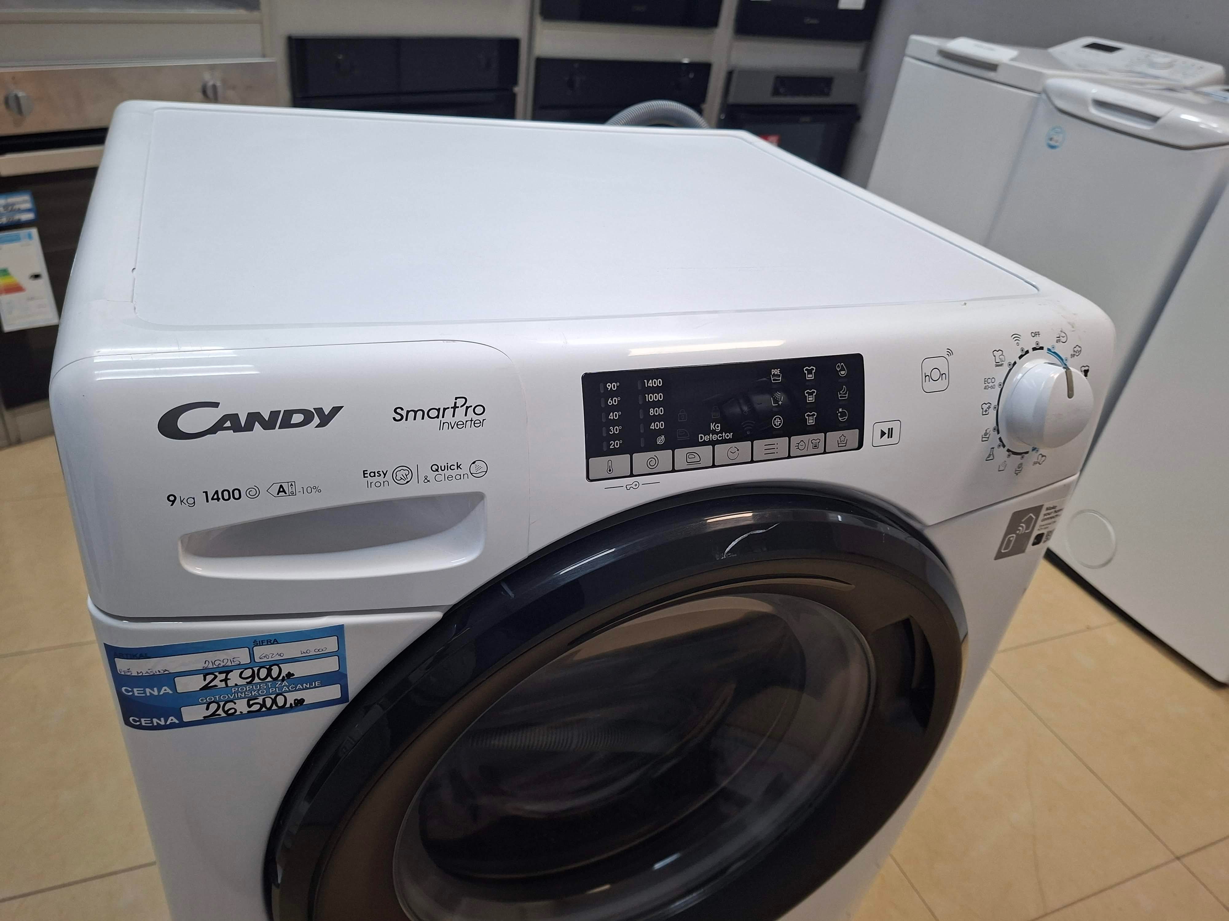 Veš mašina Candy CSO 496TWMB6/1-S , 9 kg.