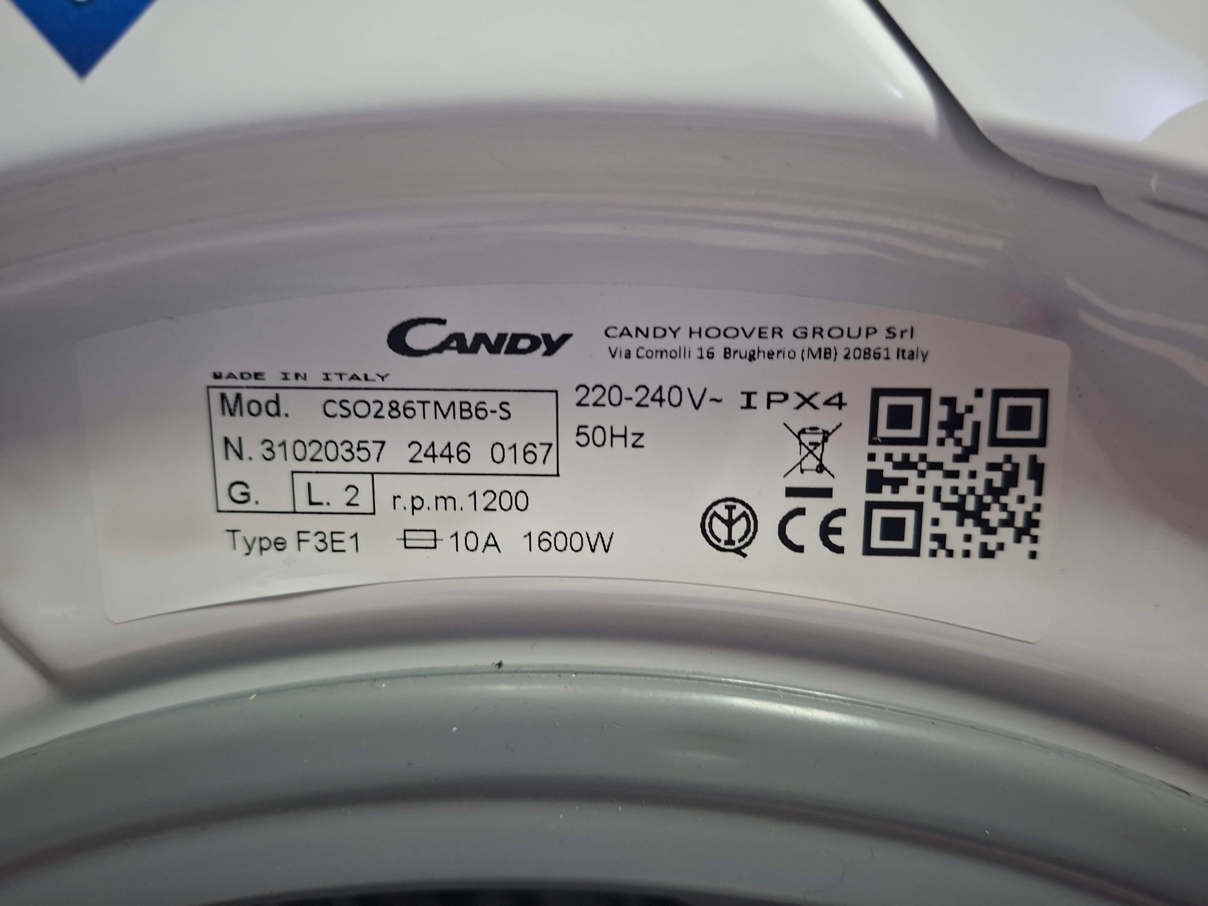 Veš mašina Candy CSO286TWM6/1-S , 8 kg.