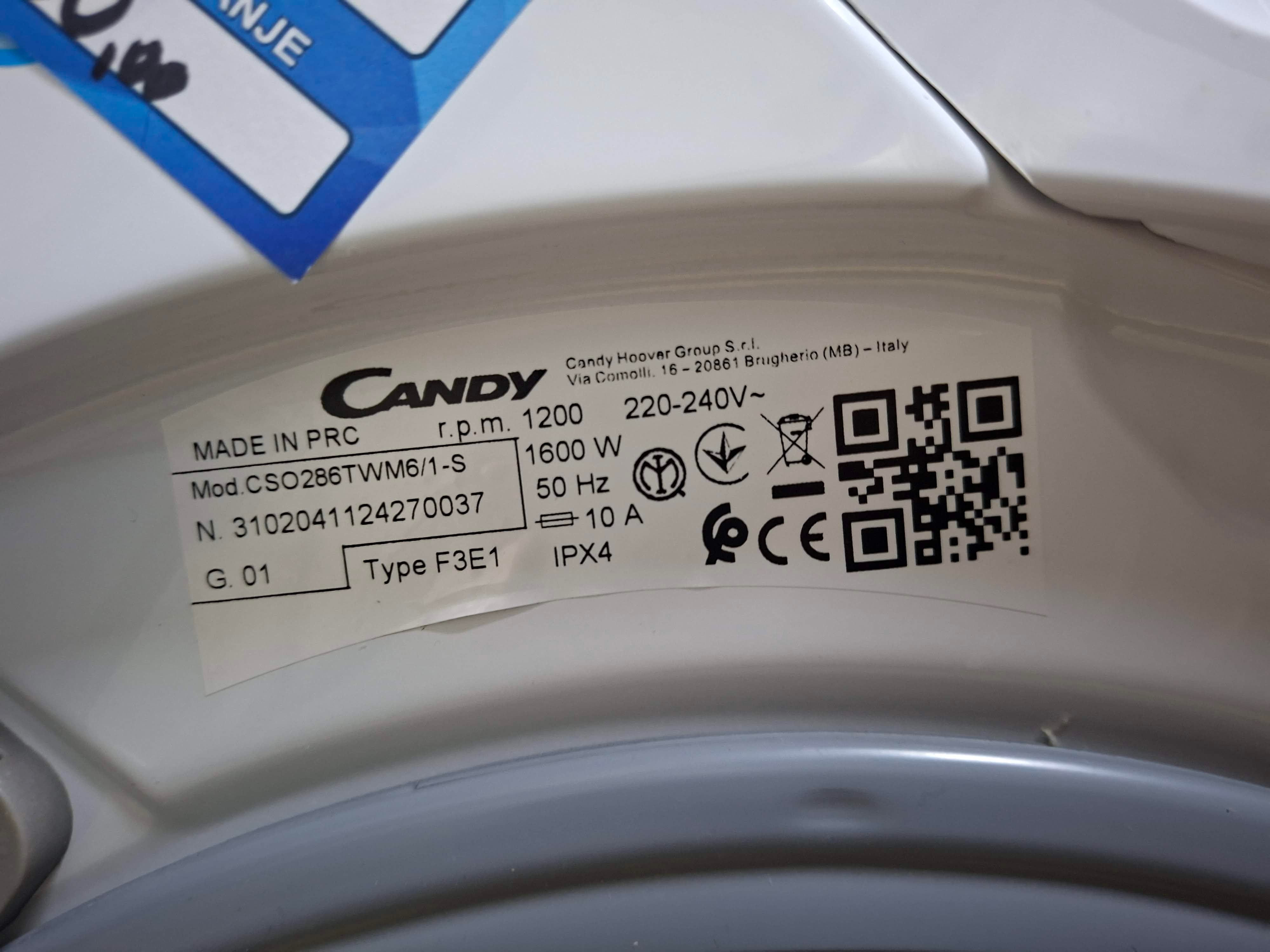 Veš mašina Candy CSO286TWM6/1-S , 8 kg.