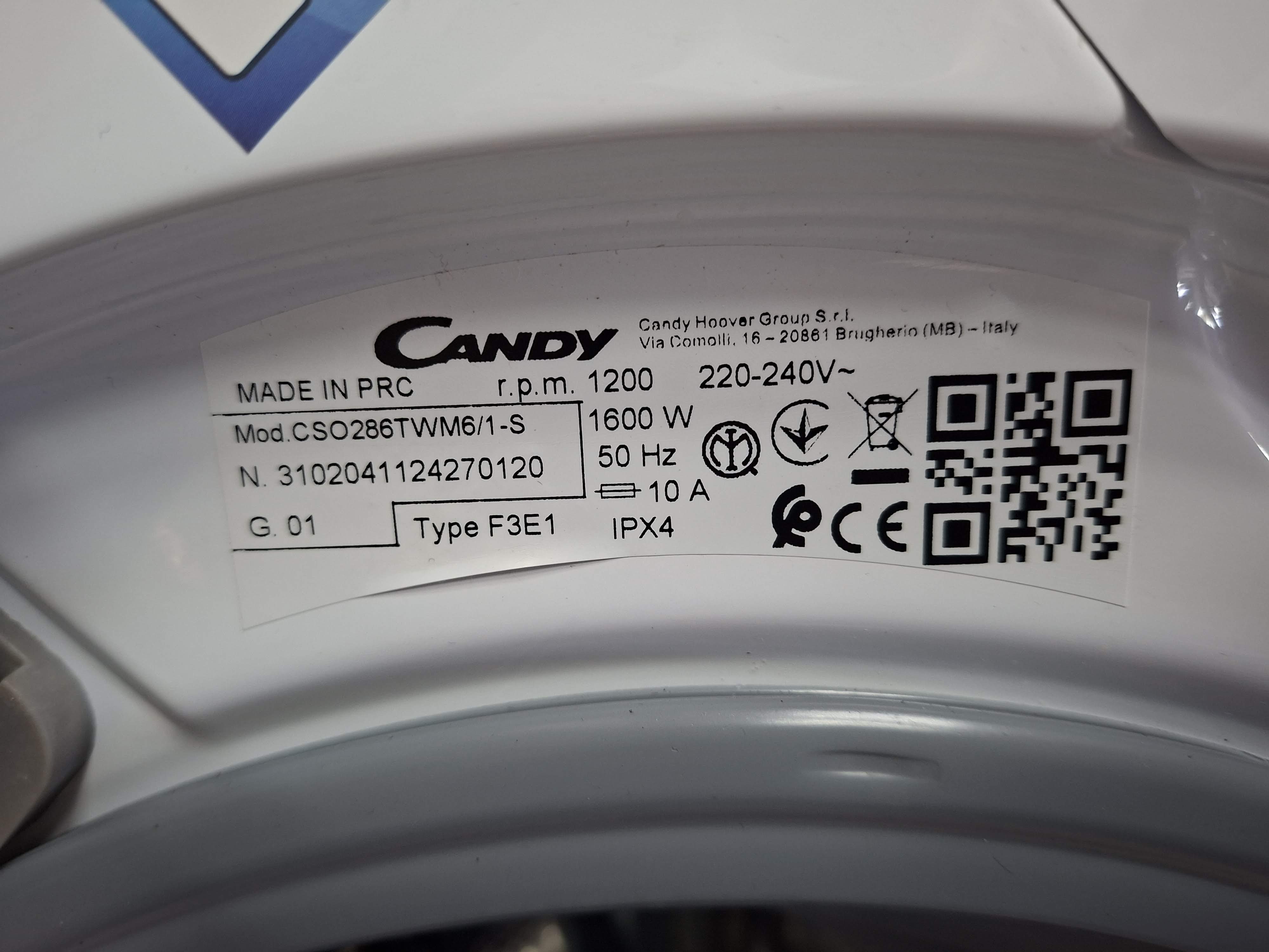Veš mašina Candy CSO286TWM6/1-S , 8 kg.