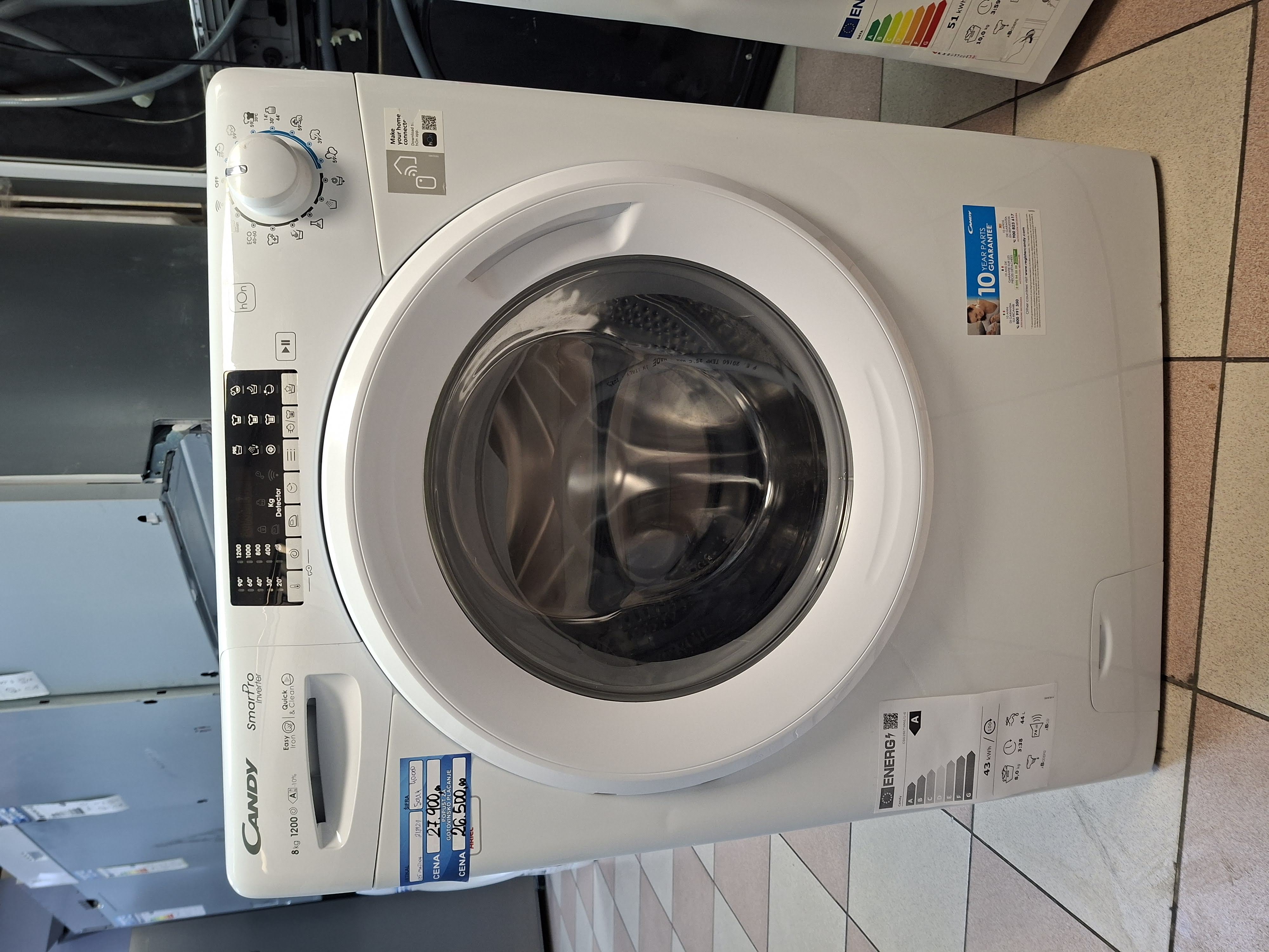 Veš mašina Candy CSO286TWM6/1-S , 8 kg.