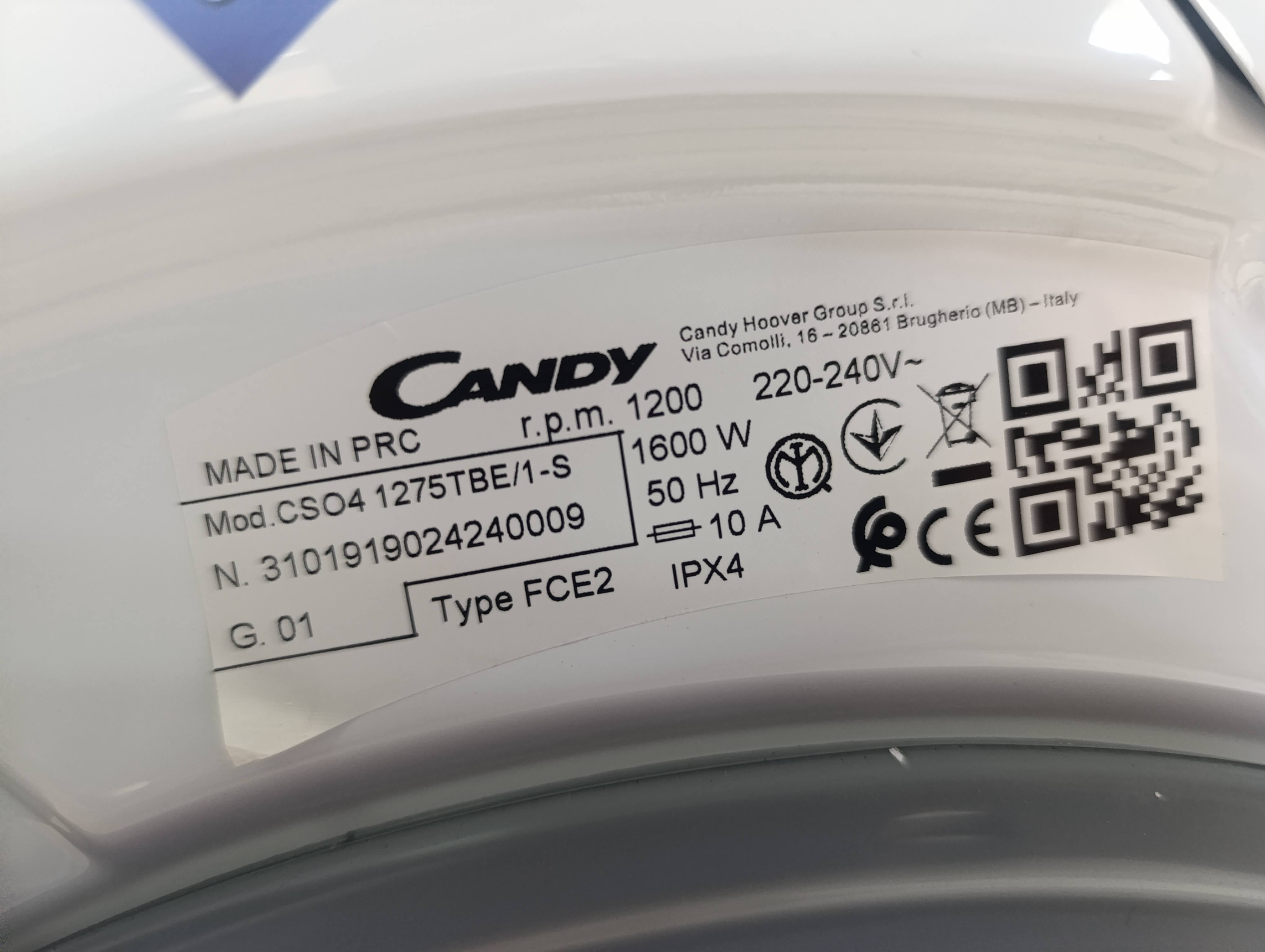 Veš mašina Candy CSO4 1275TBE/2-S (2), 7kg, slim
