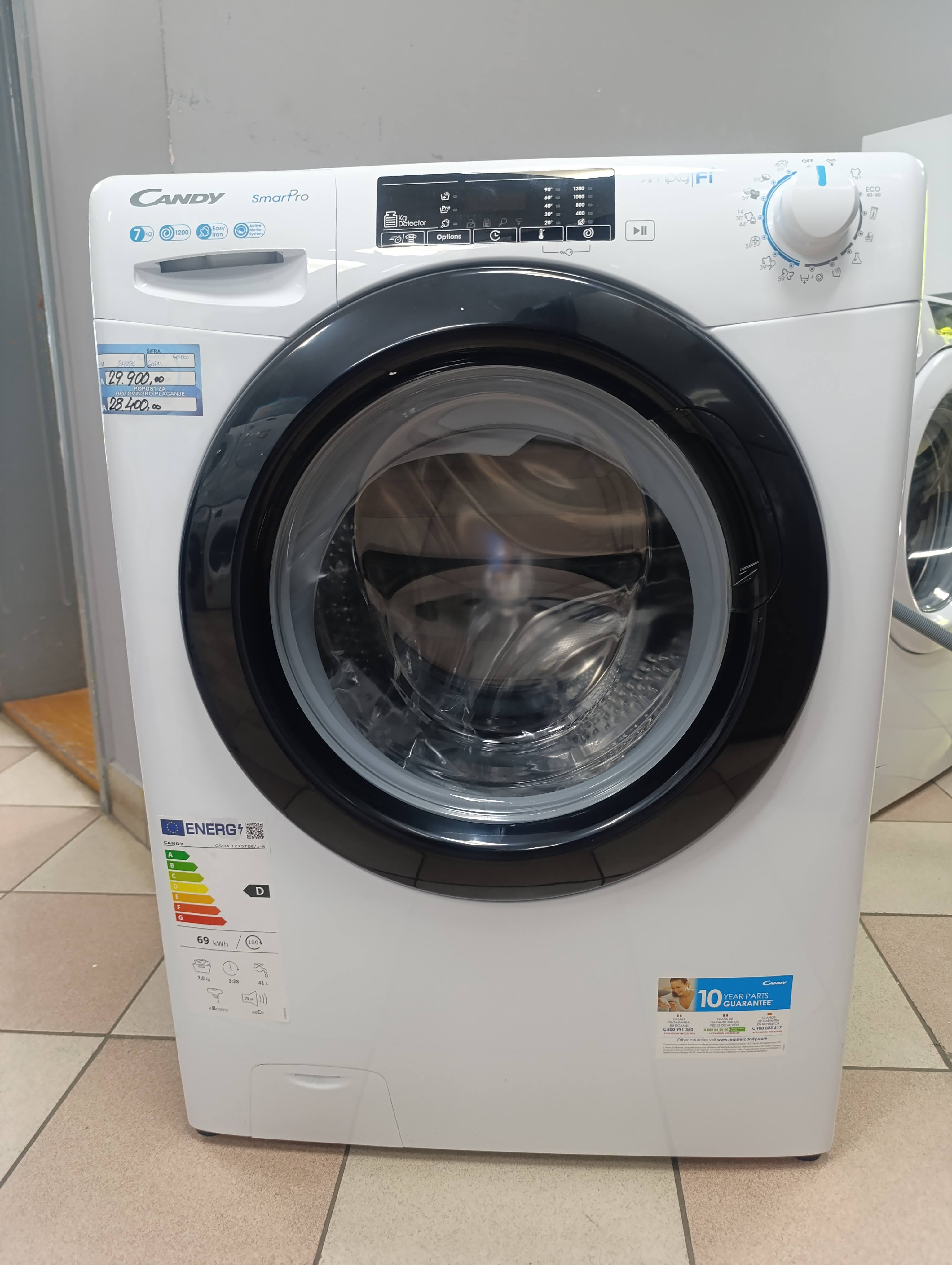 Veš mašina Candy CSO4 1275TBE/2-S, 7kg, slim