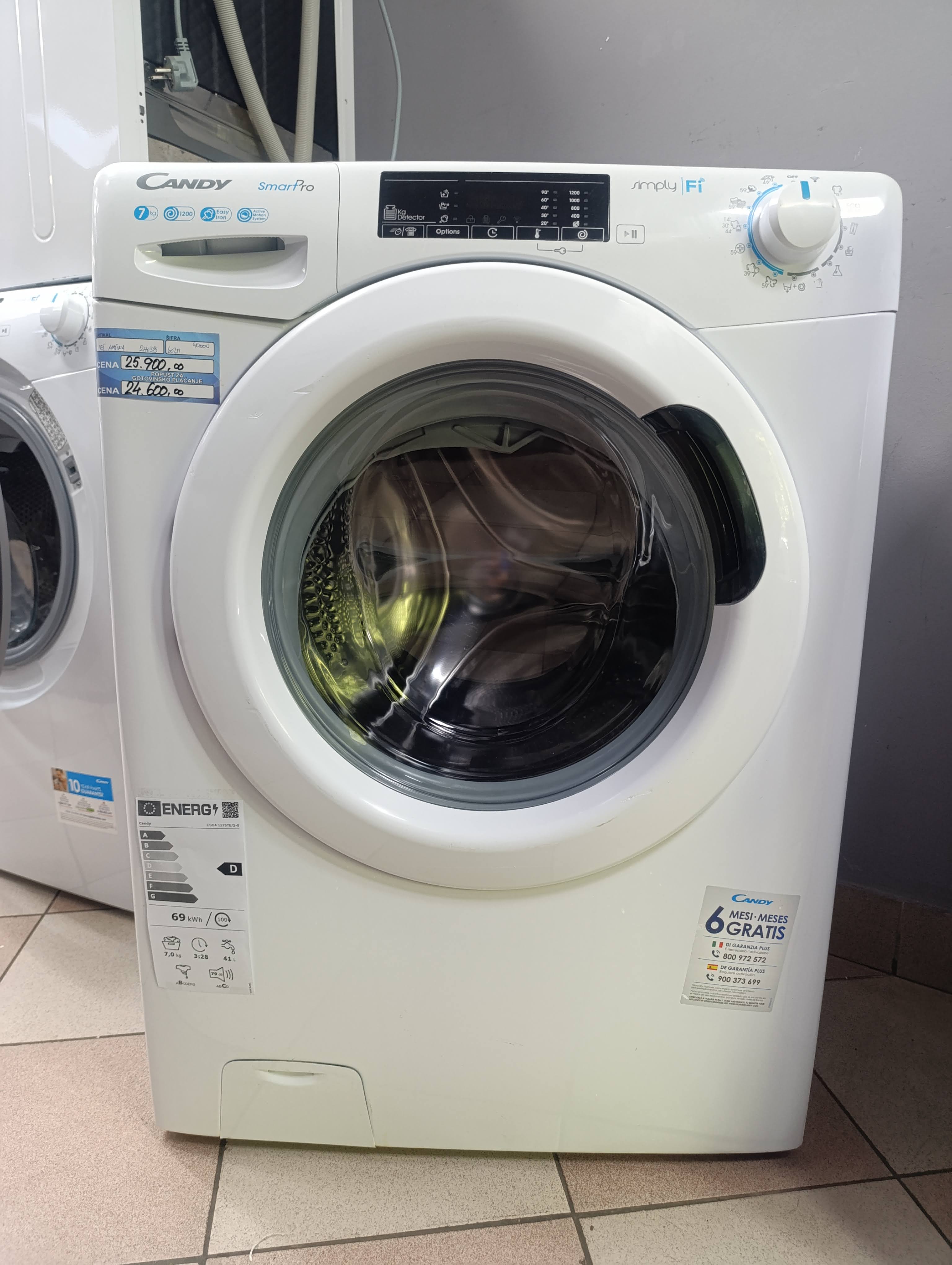 Veš mašina Candy CSO4 1275TE/2-S, 7kg, slim