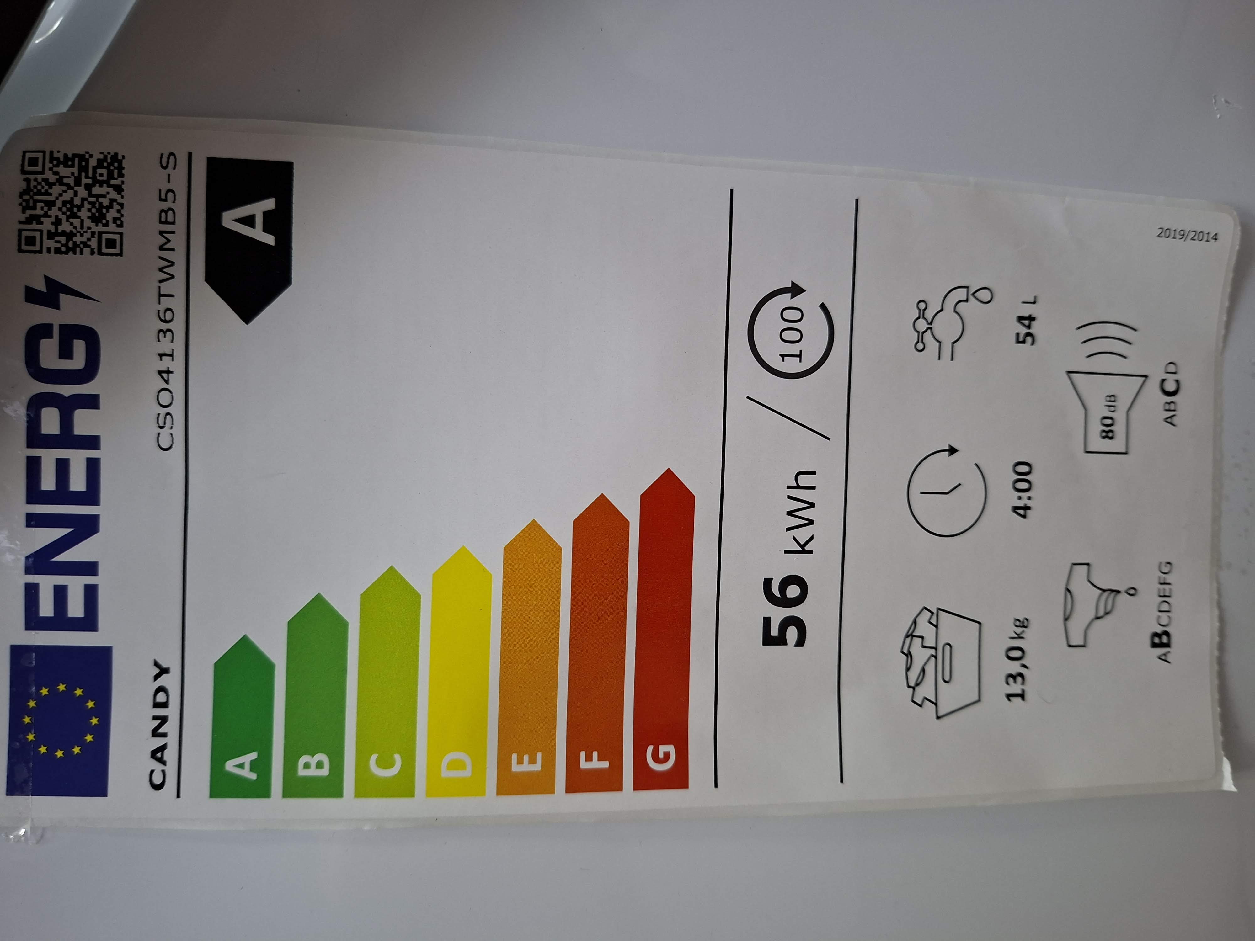 Veš mašina Candy CSO4136TWMB5-S , 13 kg.