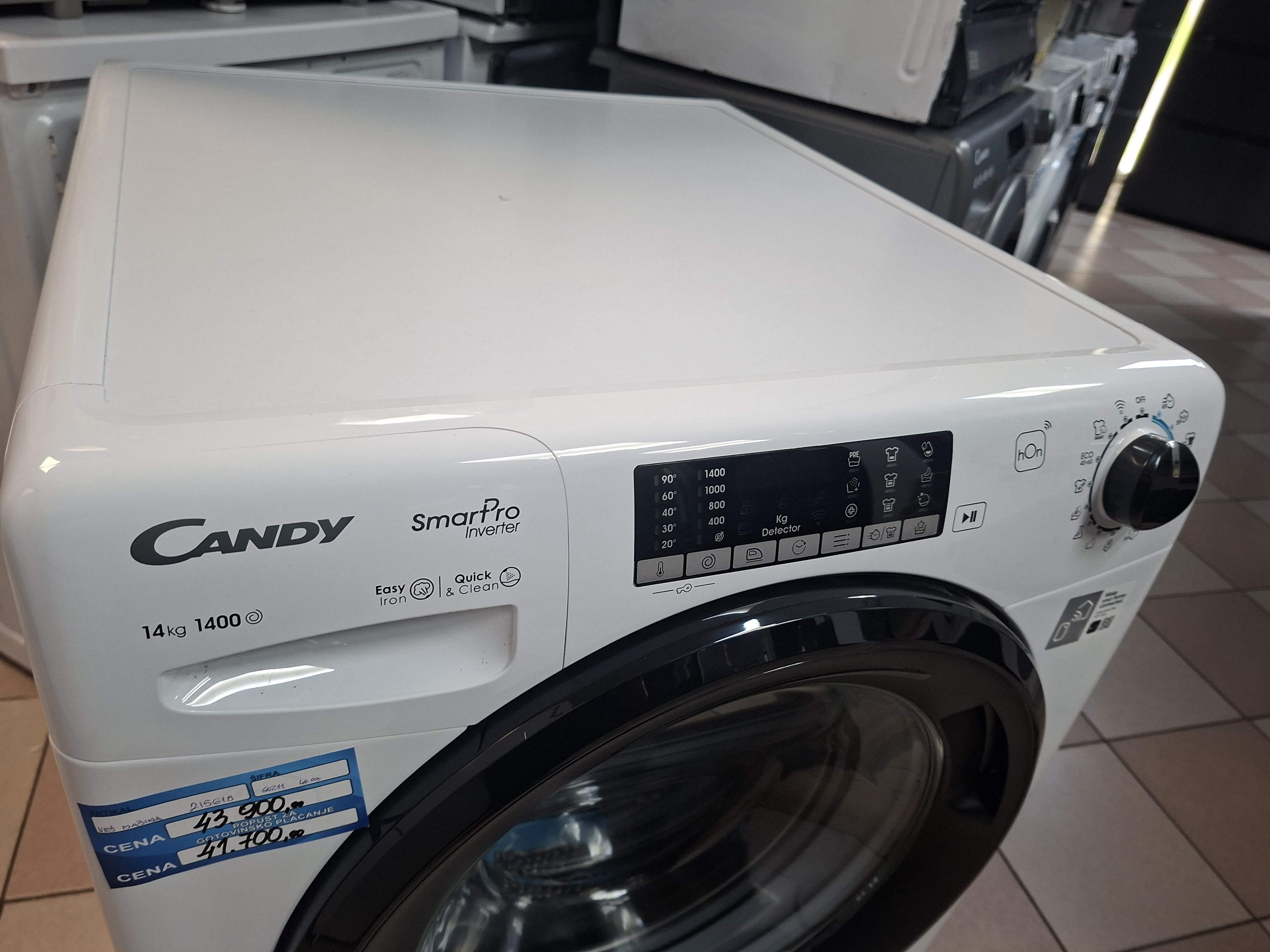 Veš mašina Candy CSO4146TWMB5-S , 14 kg.