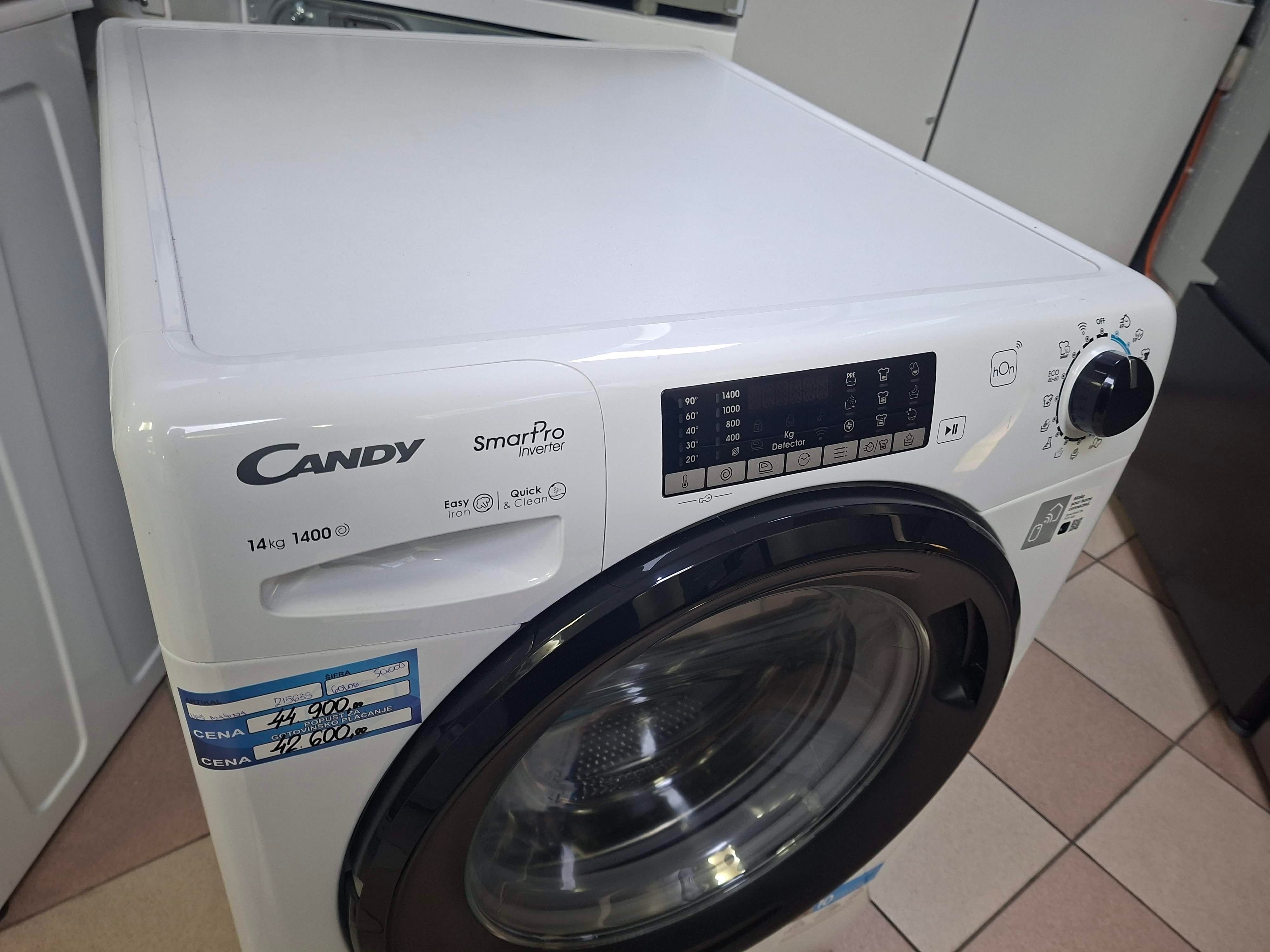 Veš mašina Candy CSO4146TWMB5-S , 14 kg.