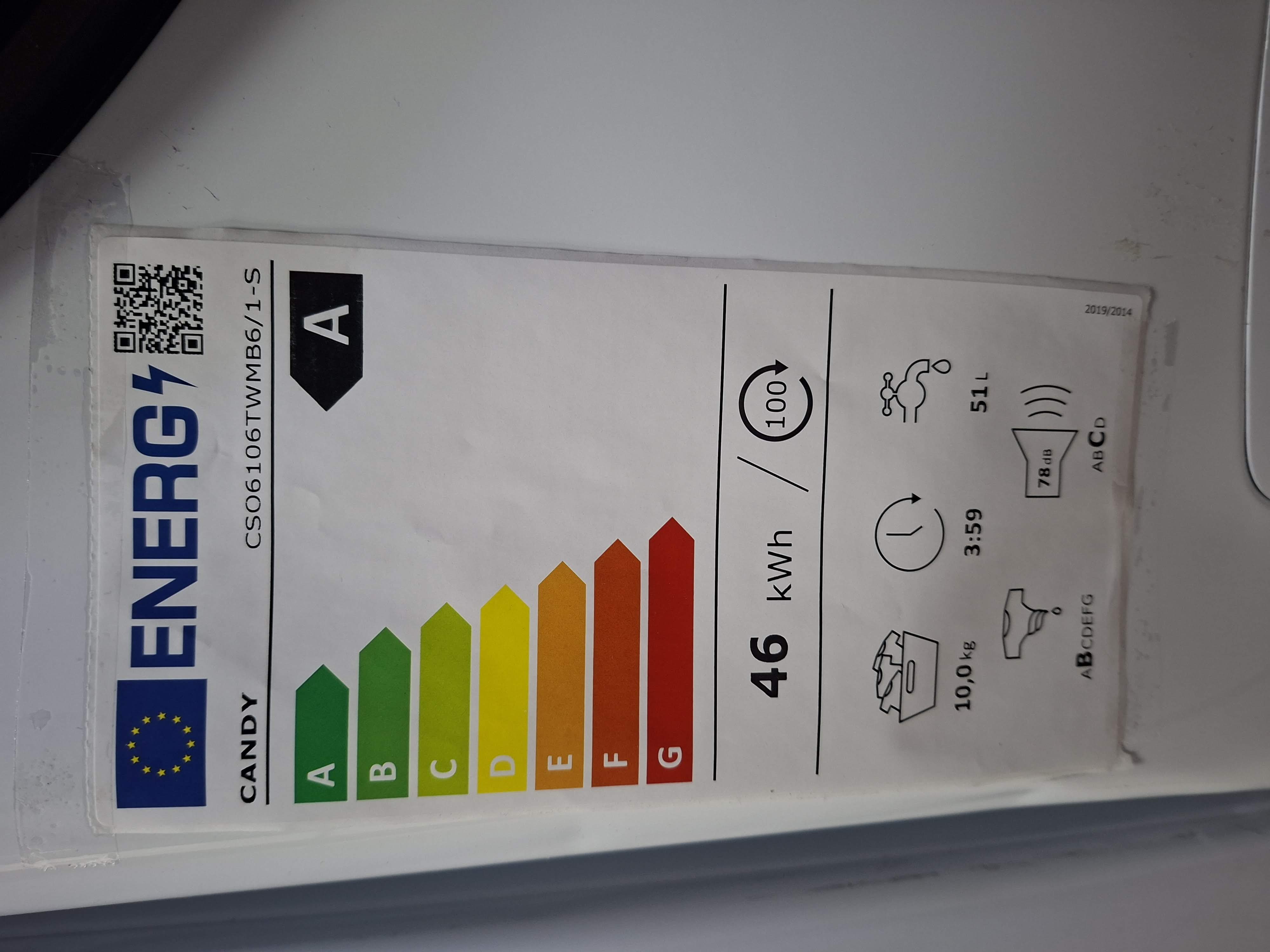 Veš mašina Candy CSO6106TWMB6/1-S , 10 kg.