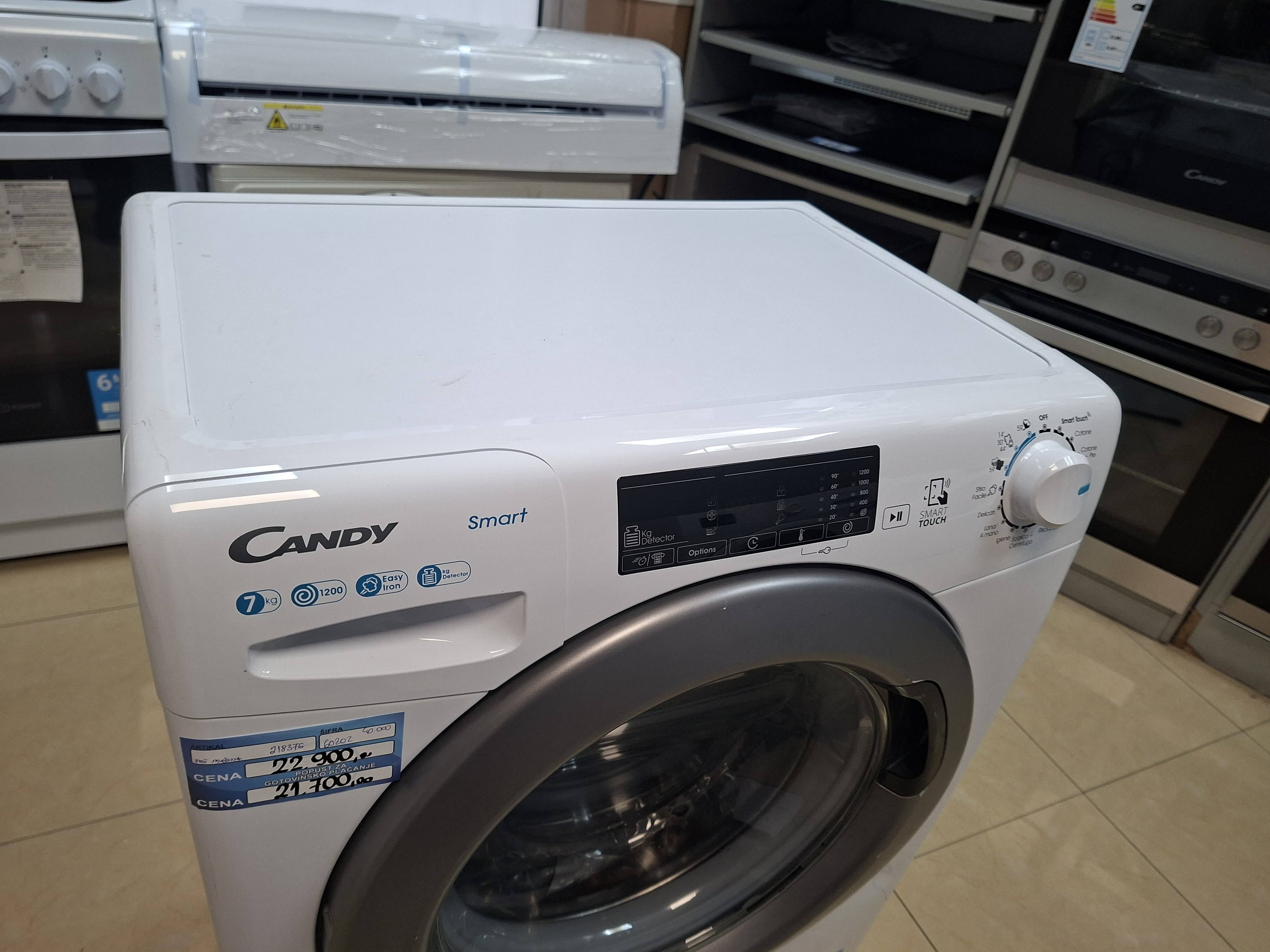 Veš mašina Candy CSS4127TWR3/1-11 , 7 kg, slim