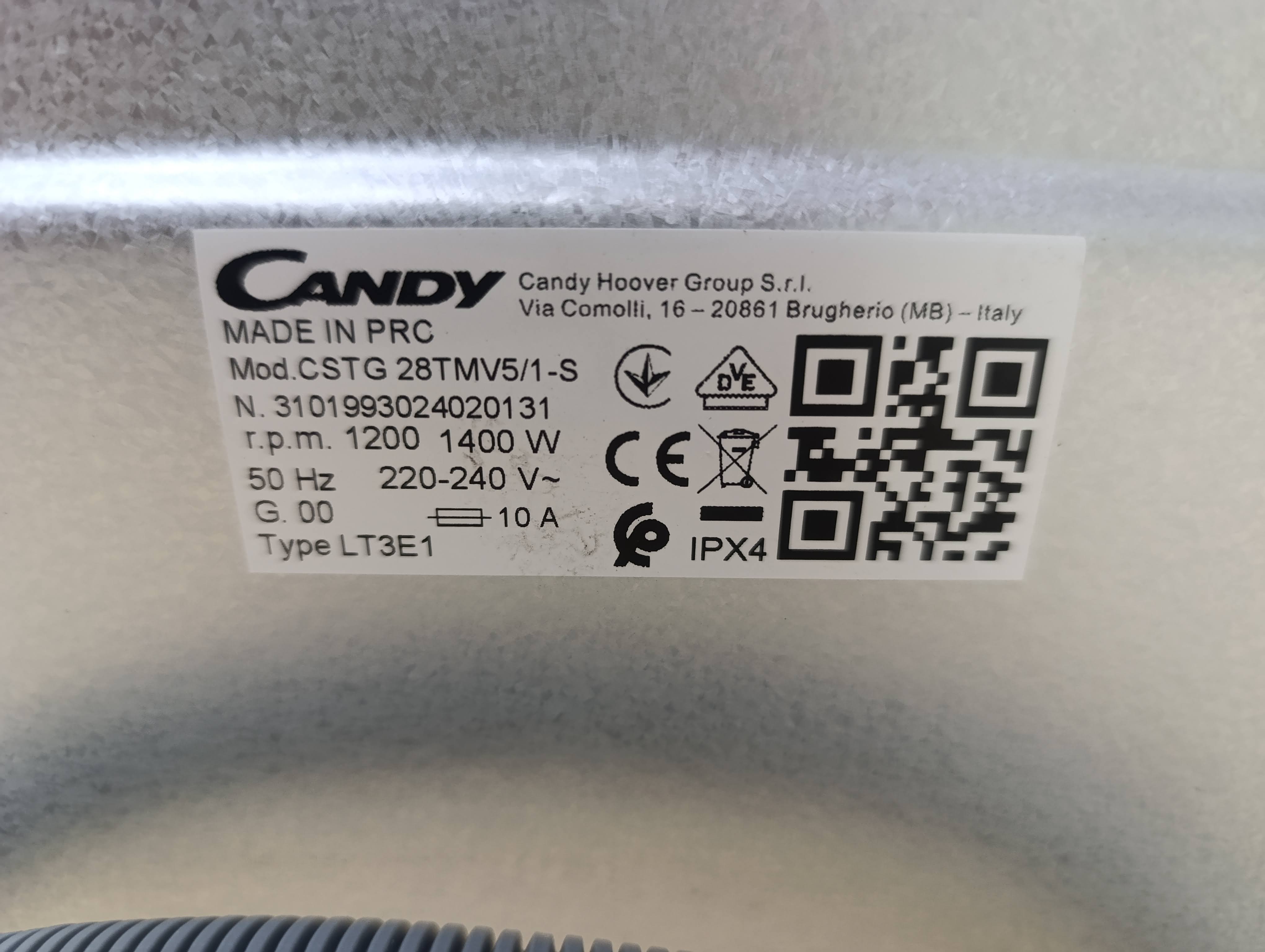Veš mašina Candy CSTG 28TMV5/1-S, 8kg