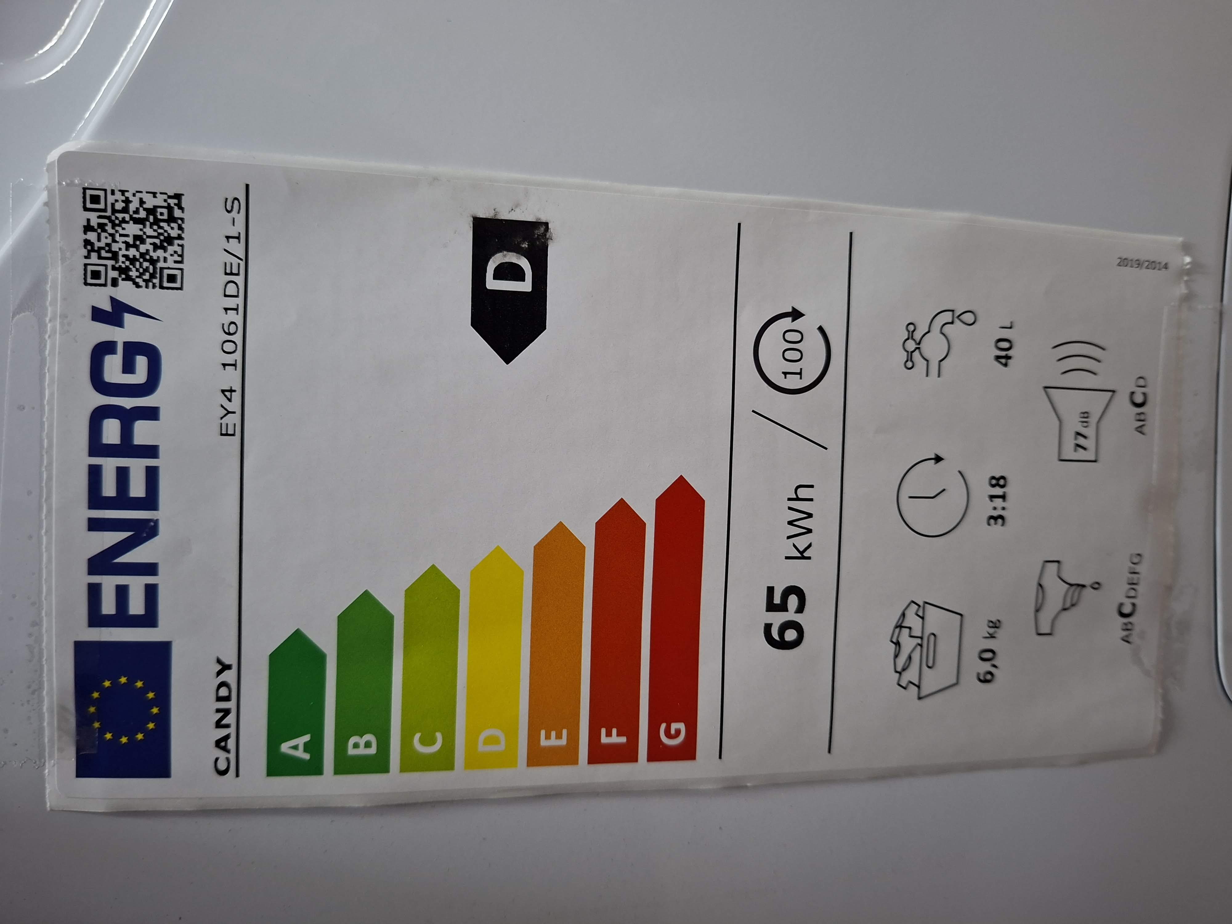 Veš mašina Candy EY4 1061DE/1-S, 6 kg, slim