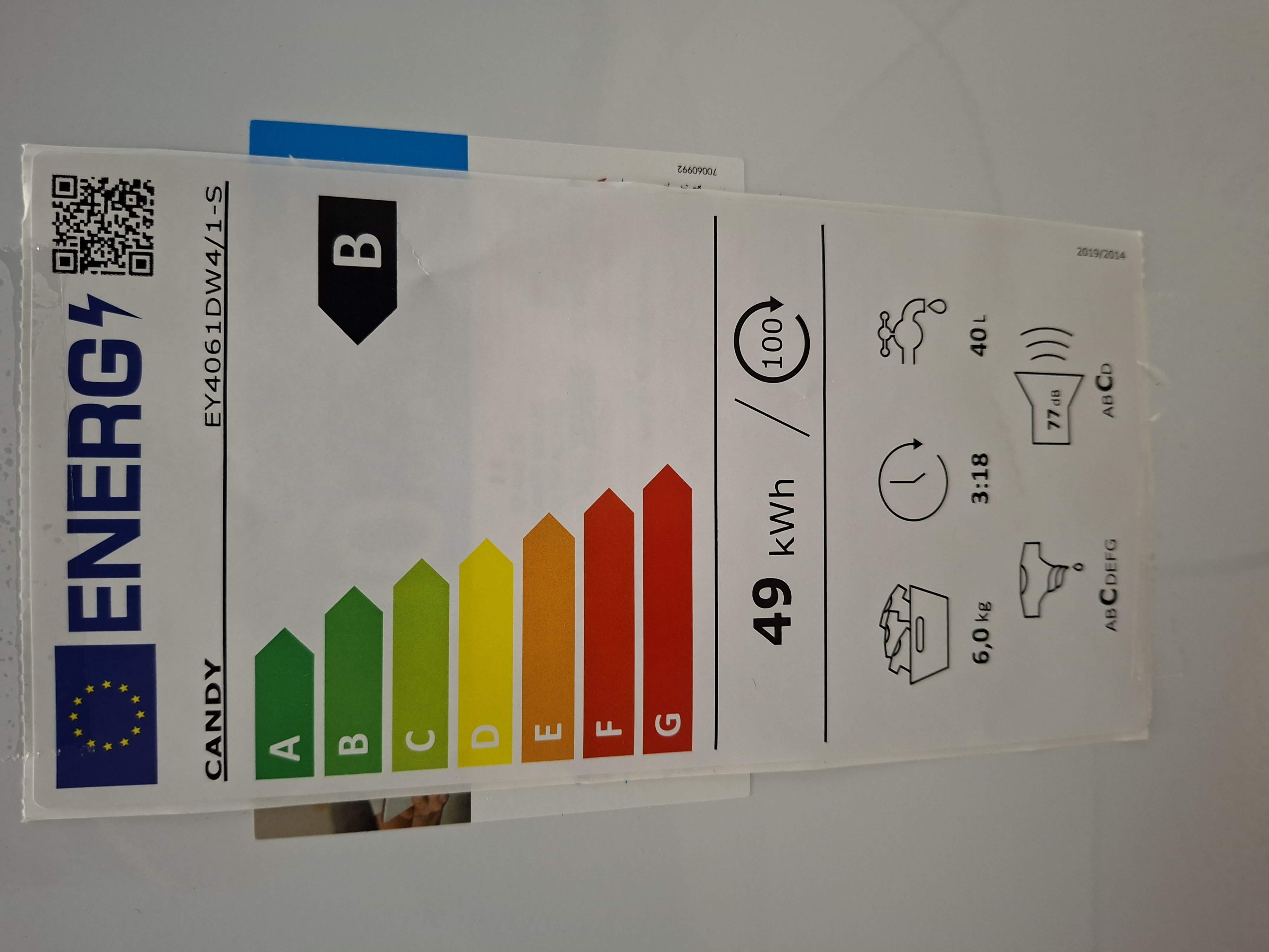 Veš mašina Candy EY4061DW4/1-S (2), 6 kg, slim