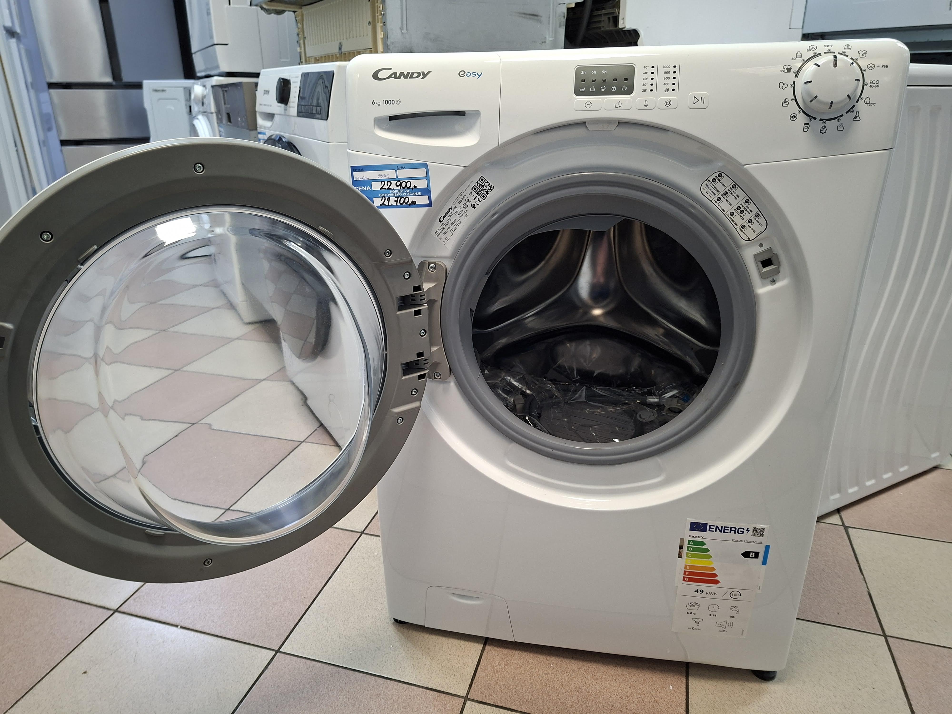 Veš mašina Candy EY4061DW4/1-S (2), 6 kg, slim