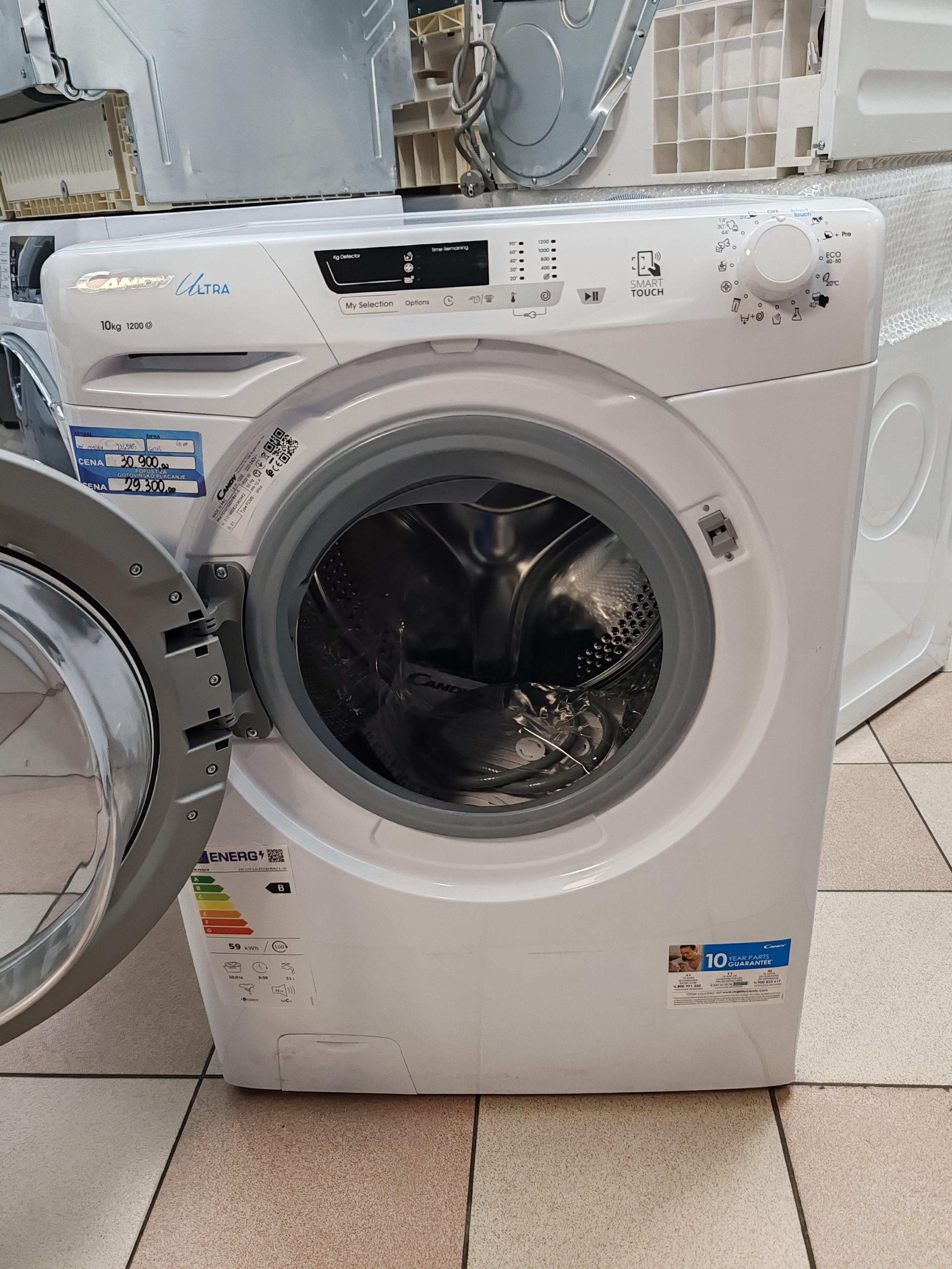 Veš mašina Candy HCU2102DWB4/1-S , 10 kg.
