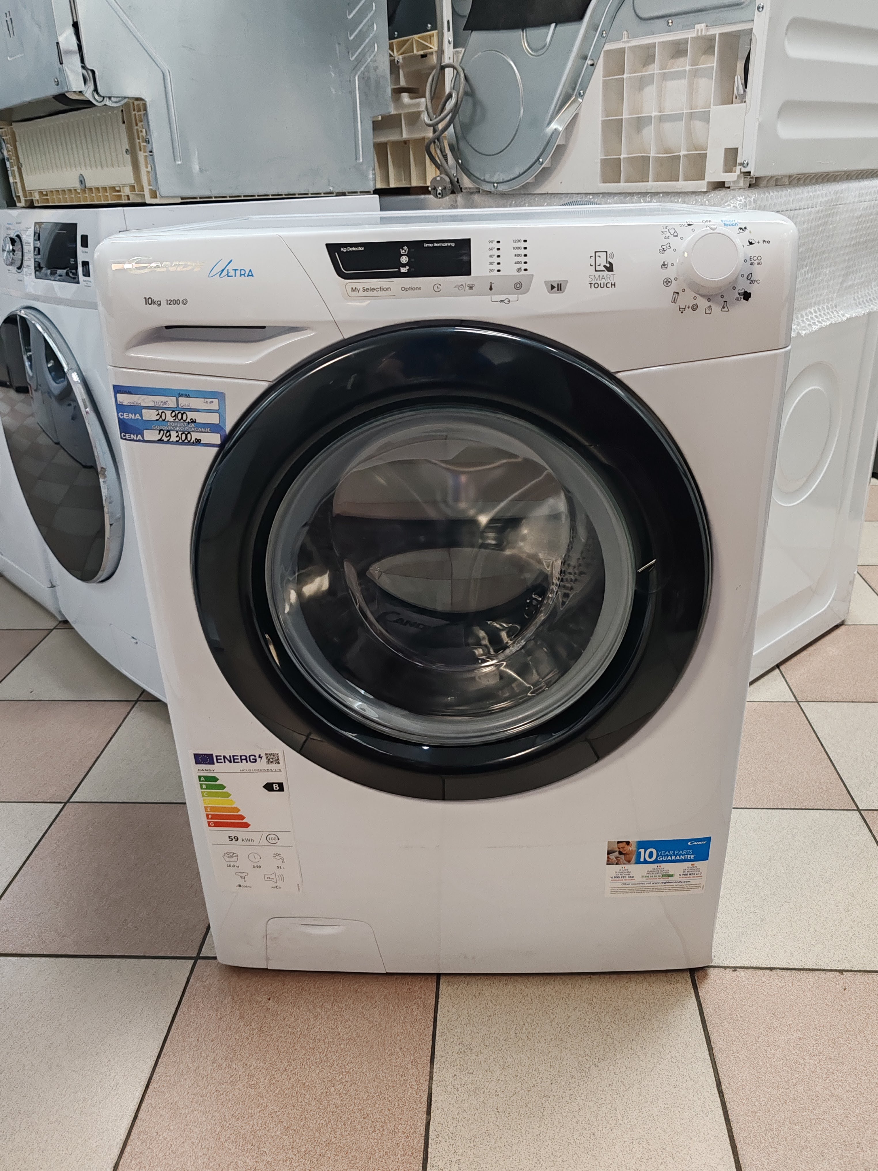 Veš mašina Candy HCU2102DWB4/1-S , 10 kg.
