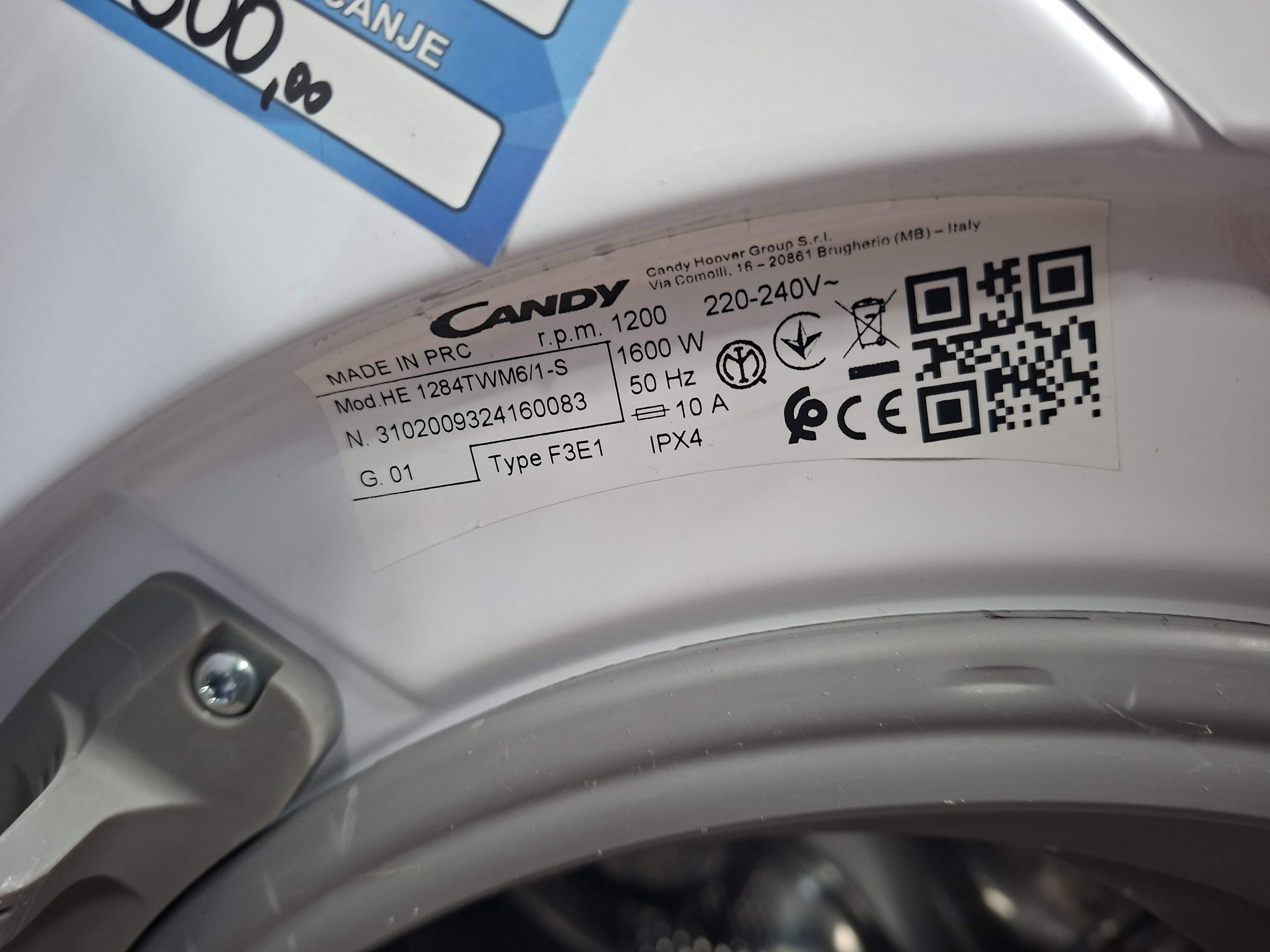 Veš mašina Candy HE 1284TWM6/1-S , 8 kg