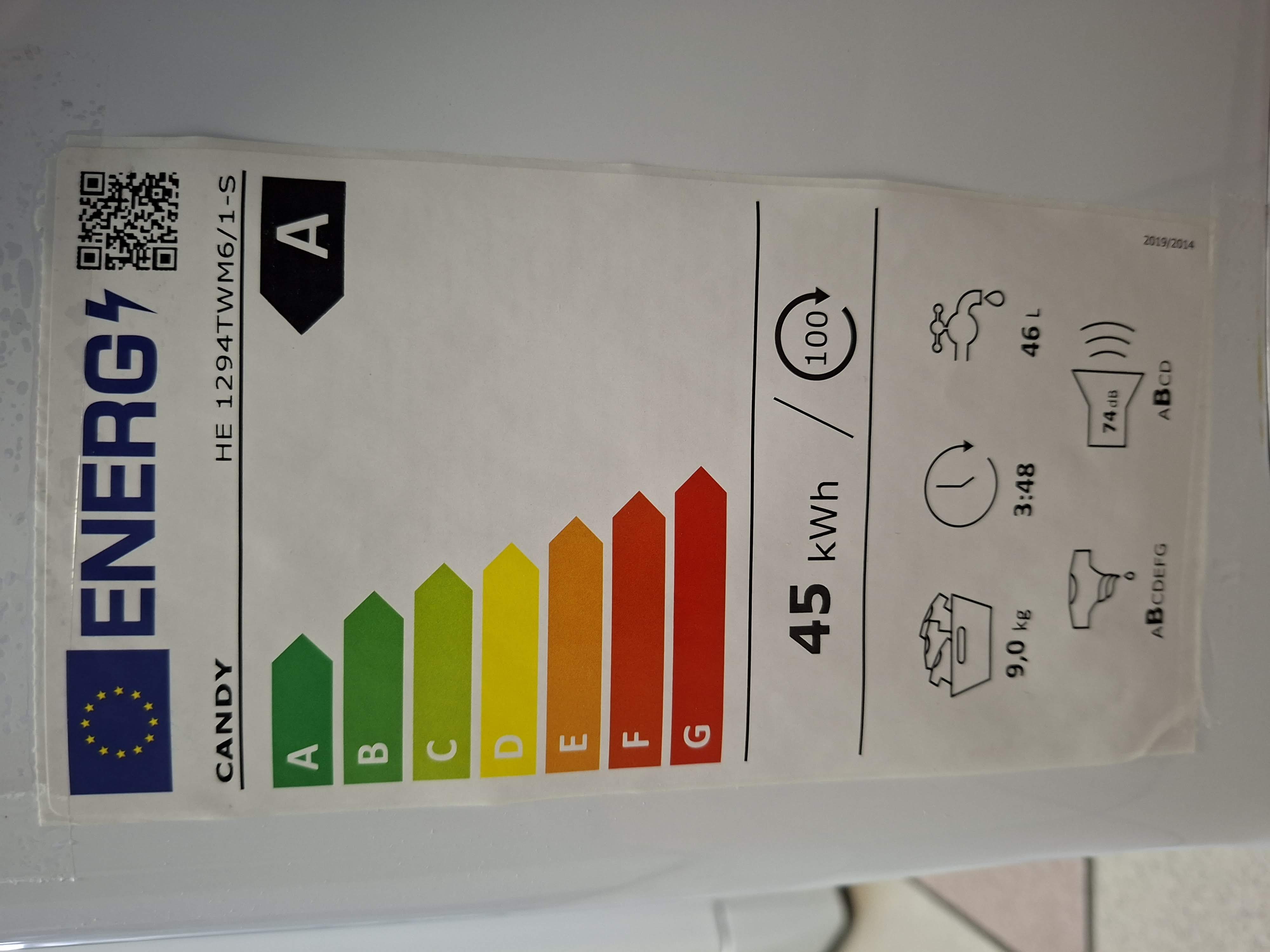 Veš mašina Candy HE 1294TWM6/1-S (2) , 9 kg