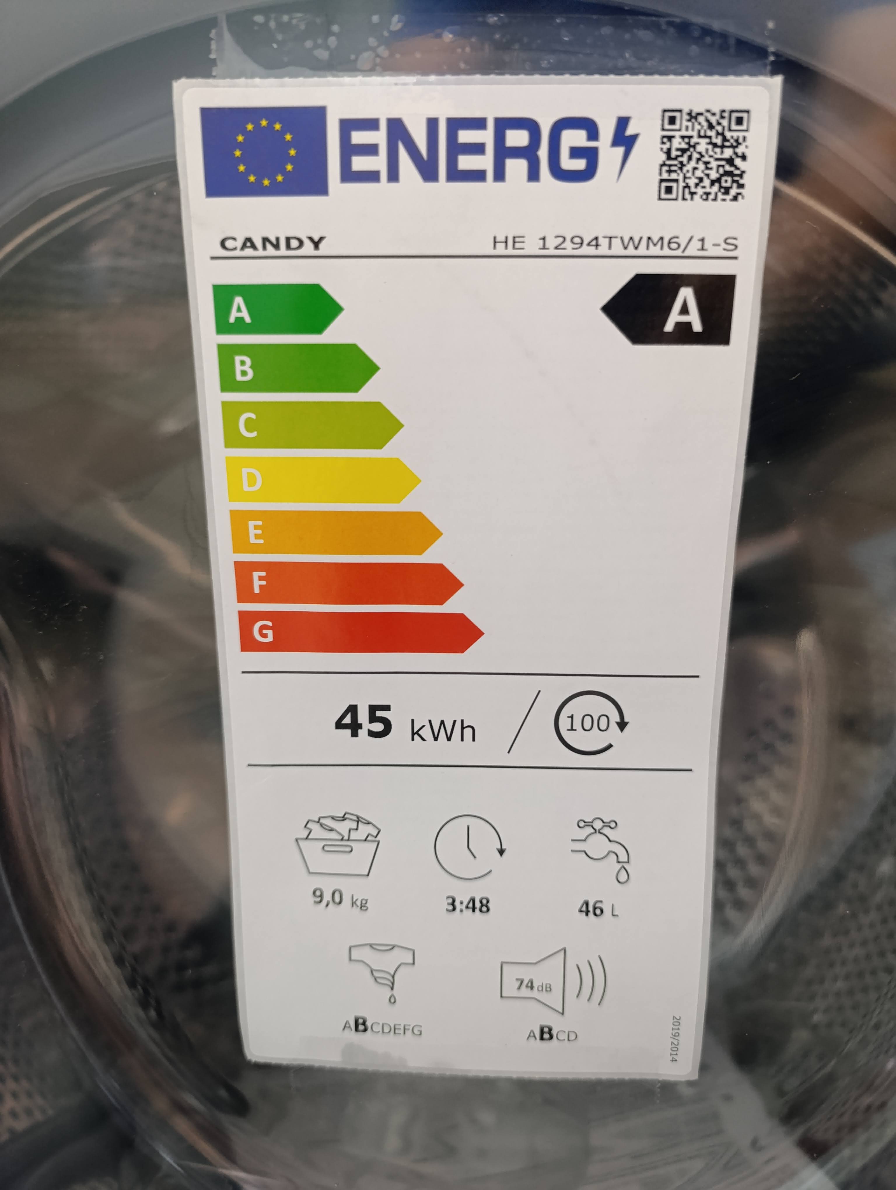Veš mašina Candy HE 1294TWM6/1-S , 8 kg