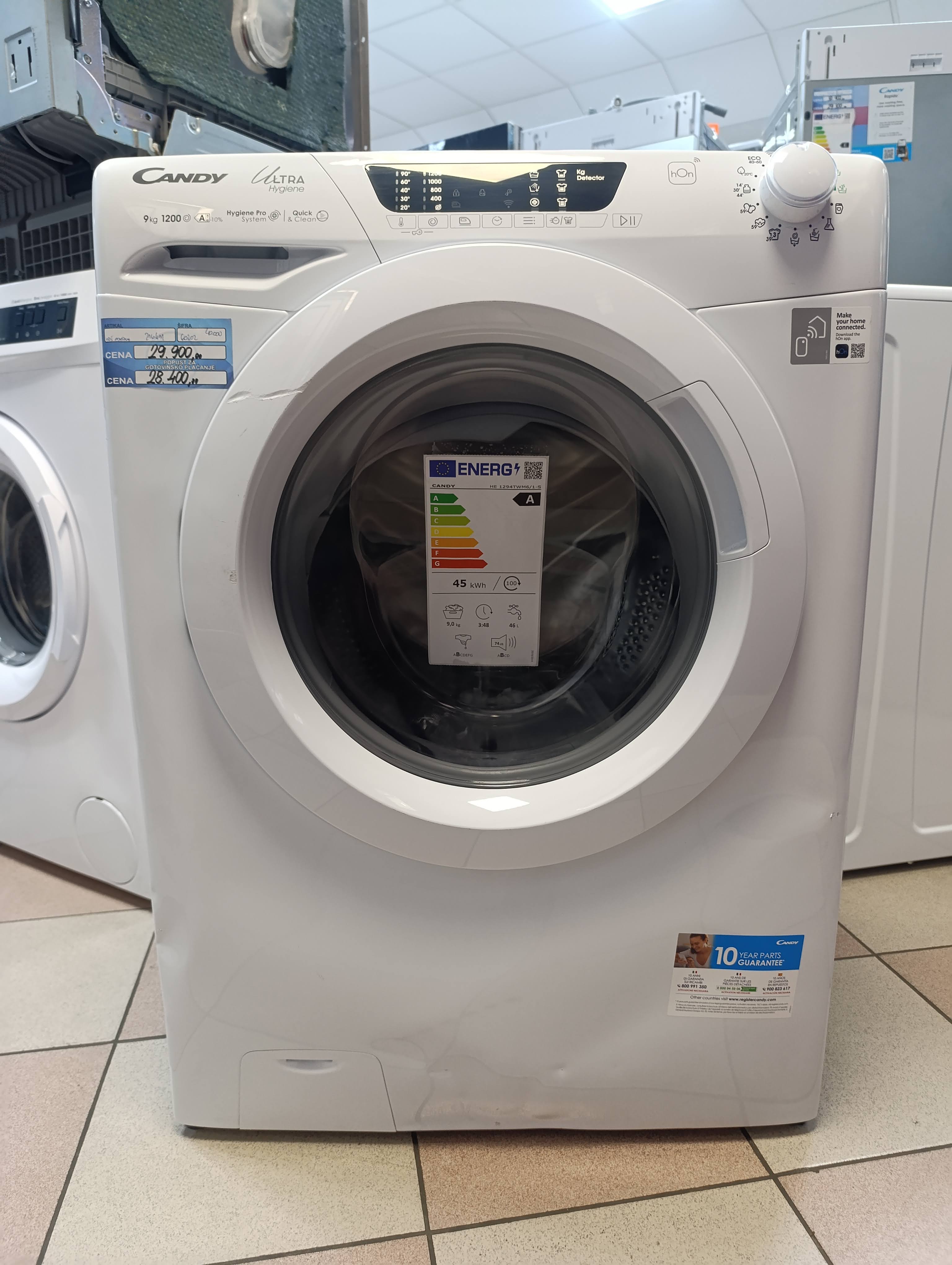 Veš mašina Candy HE 1294TWM6/1-S , 8 kg