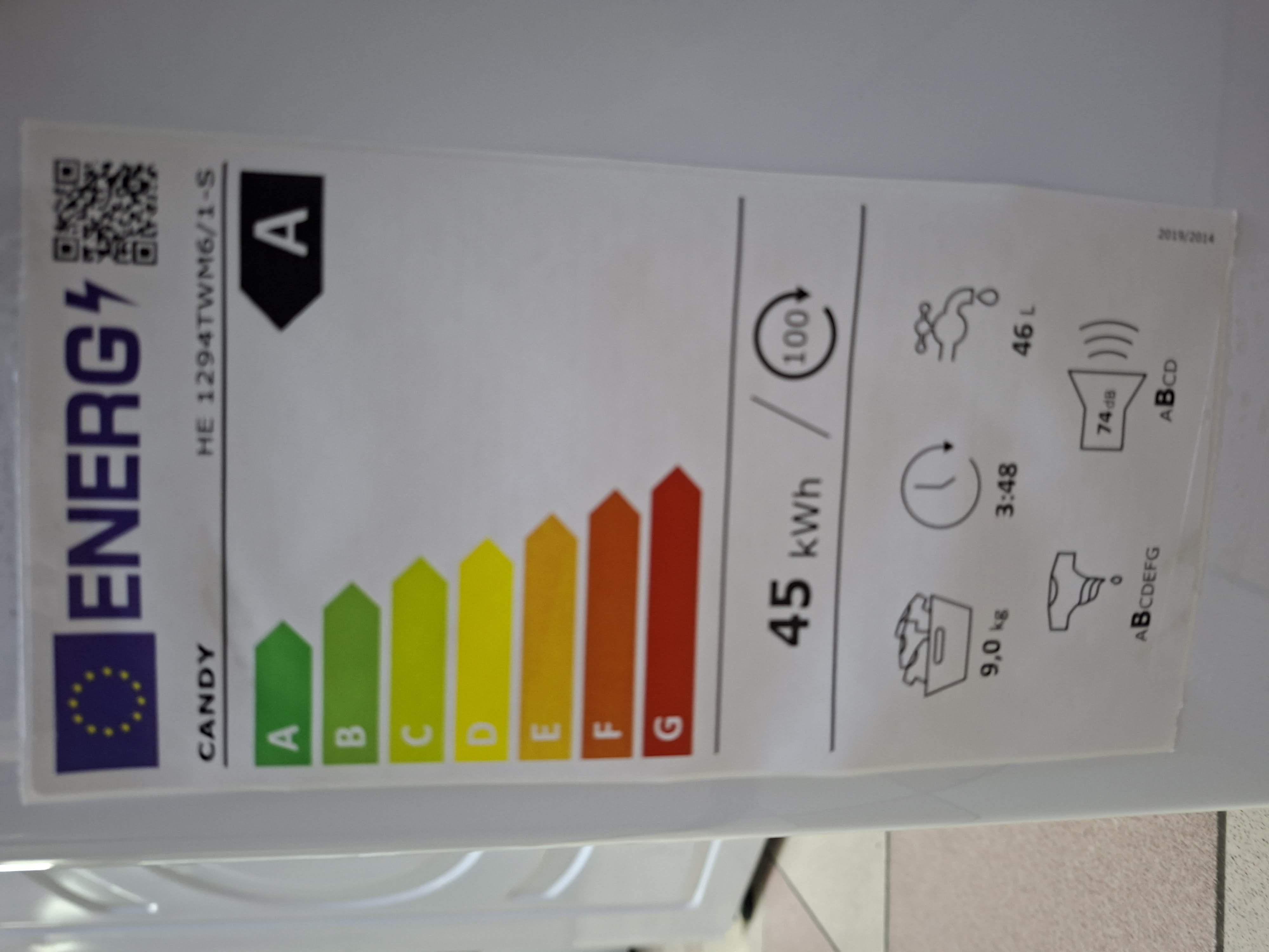 Veš mašina Candy HE 1294TWM6/1-S , 9 kg