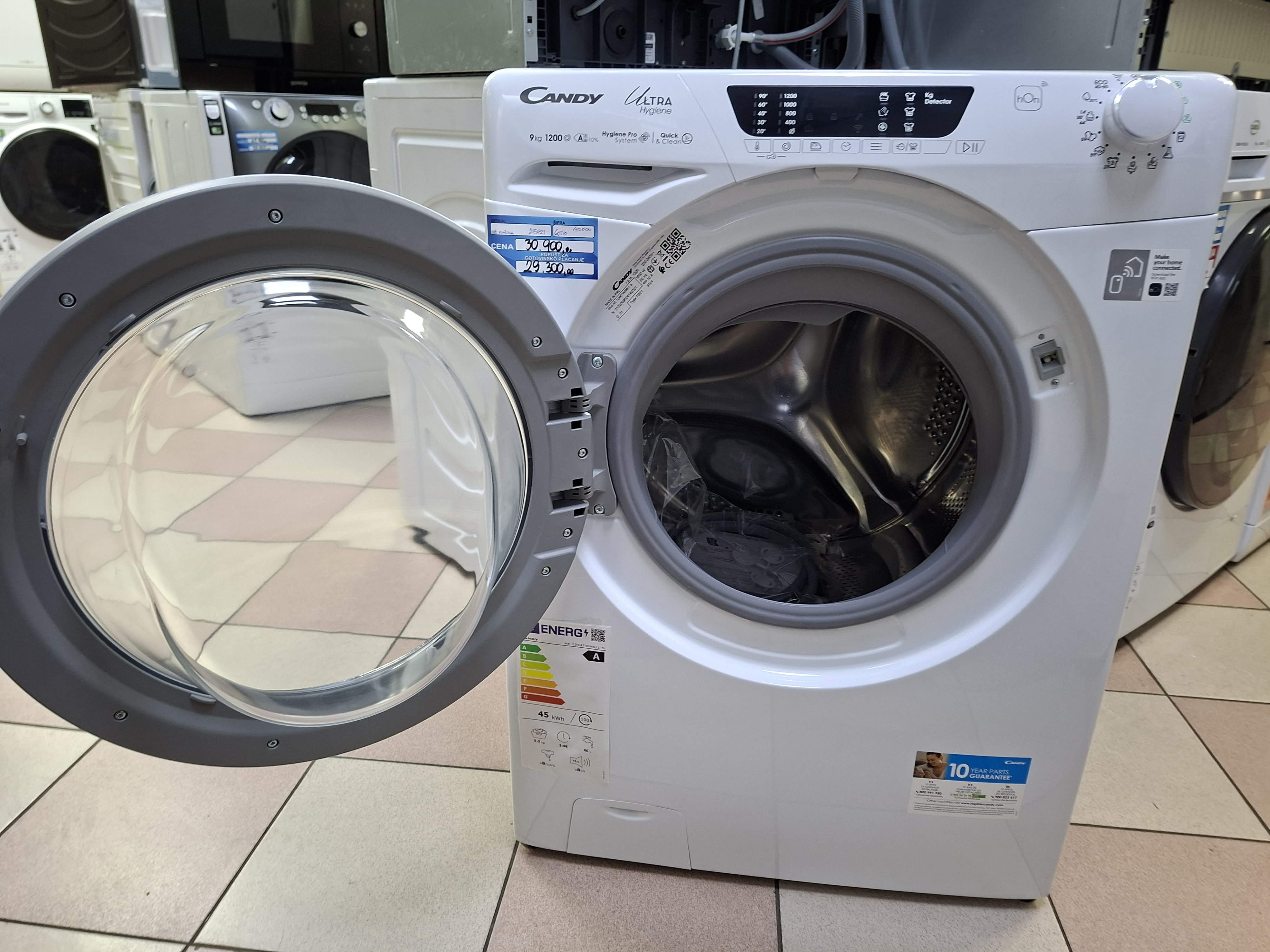 Veš mašina Candy HE 1294TWM6/1-S , 9 kg