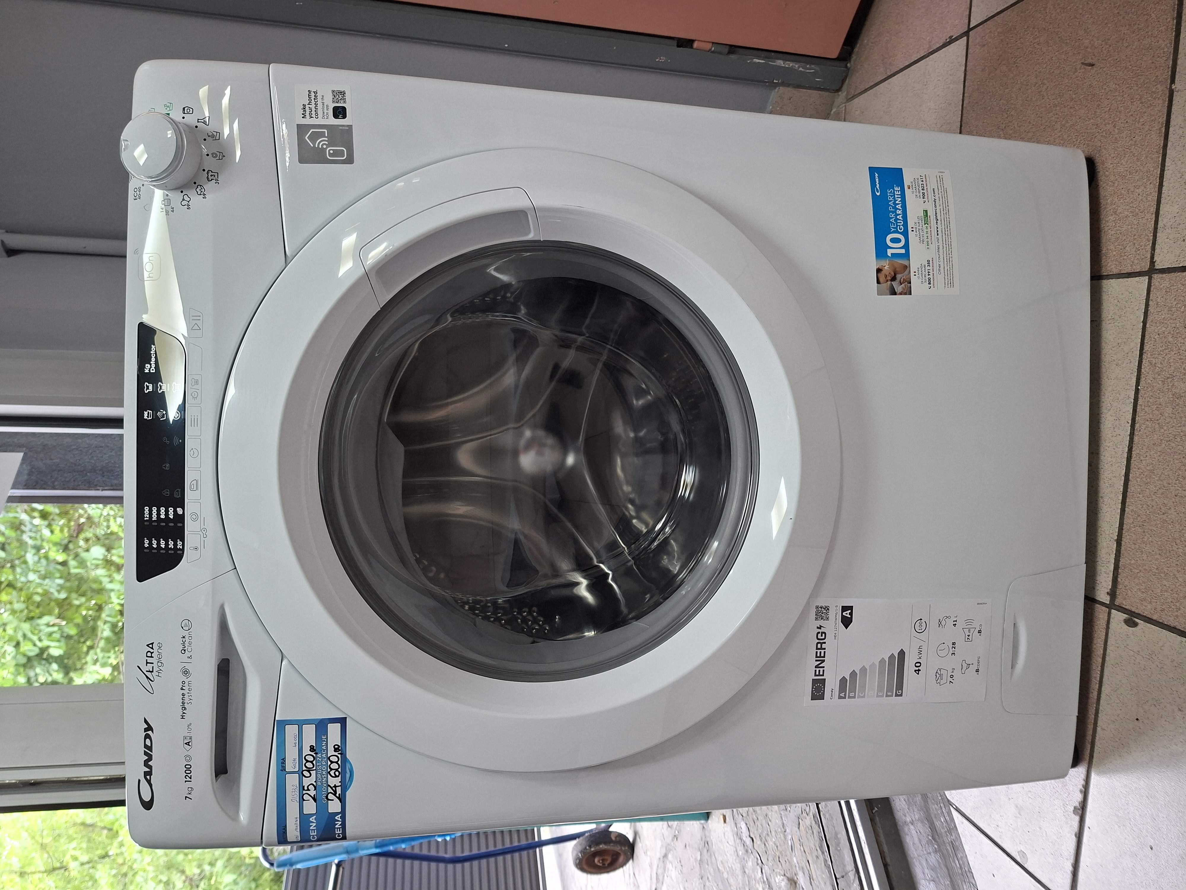 Veš mašina Candy HE4 1274TWM6/1-S , 7 kg, slim