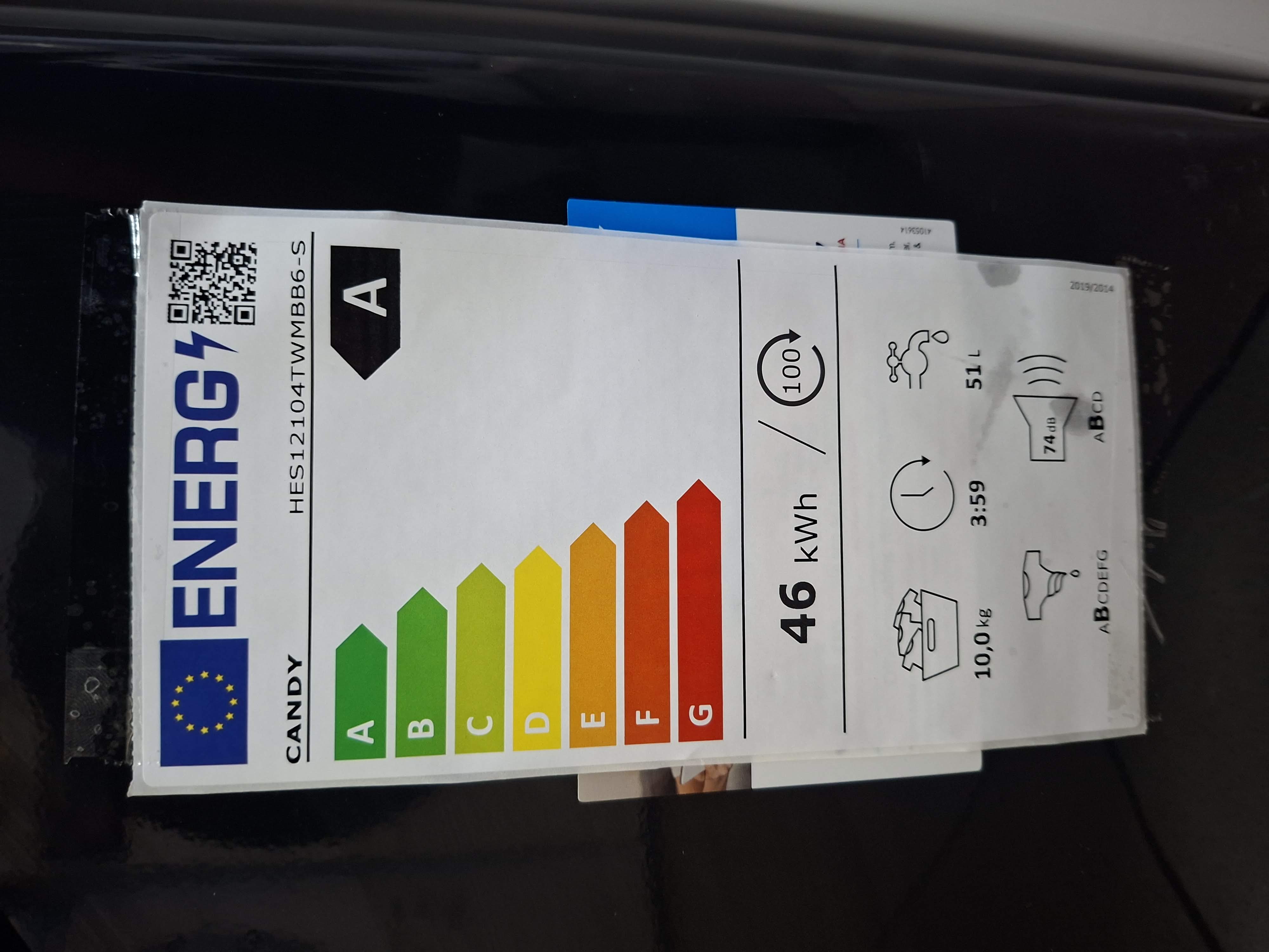 Veš mašina Candy HES12104TWMBB6-S , 10 kg.