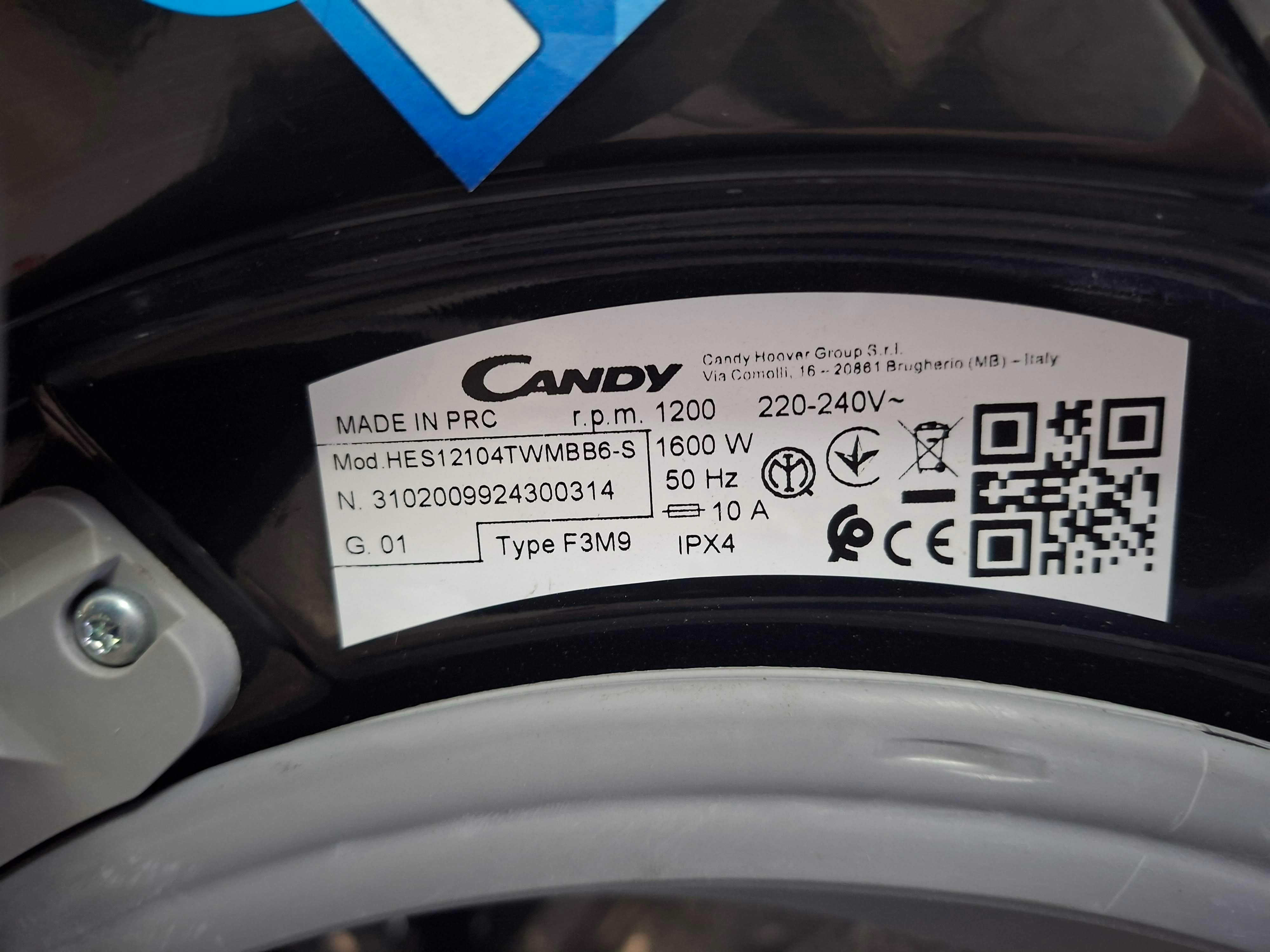 Veš mašina Candy HES12104TWMBB6-S , 10 kg.