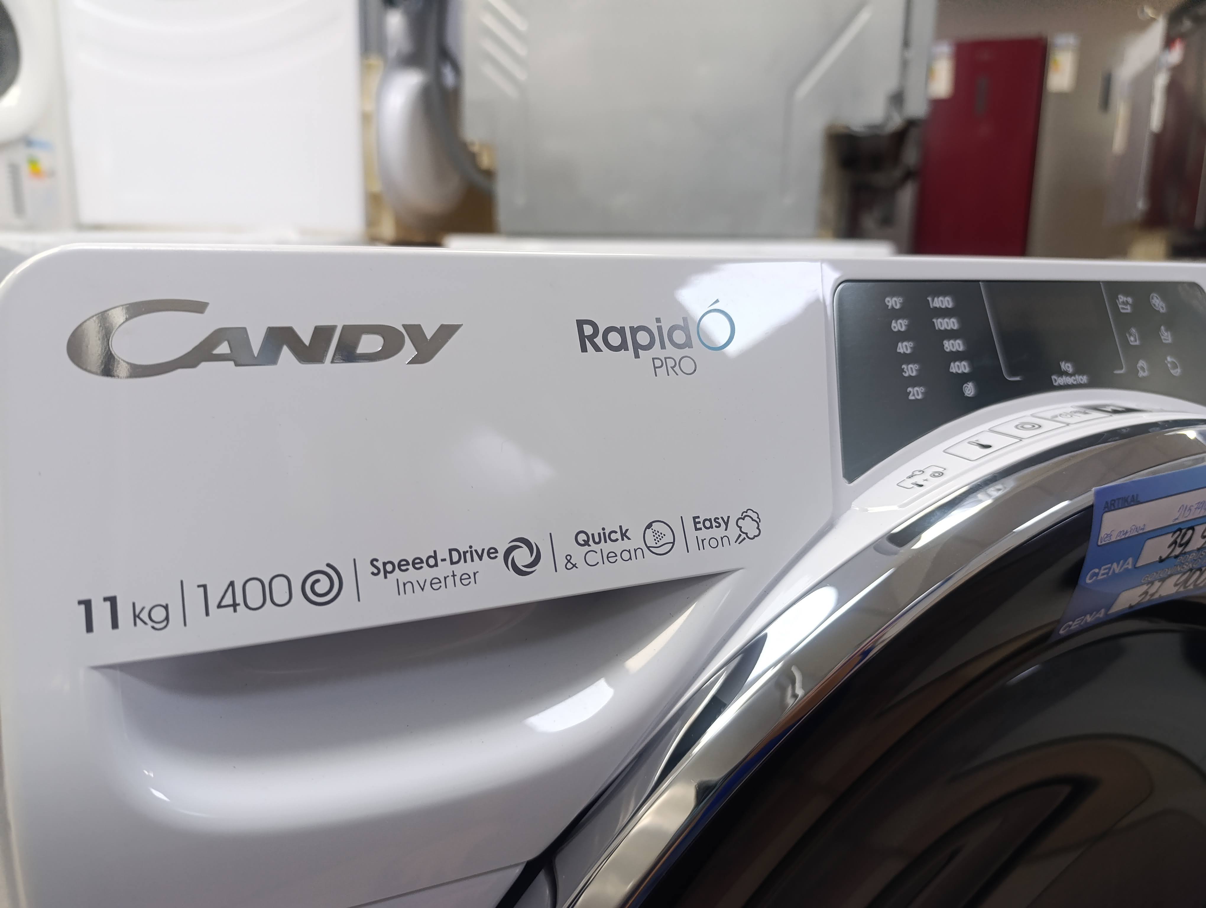 Veš mašina Candy Rapido Pro RP 4116BWMBC/1-S , 11 kg.