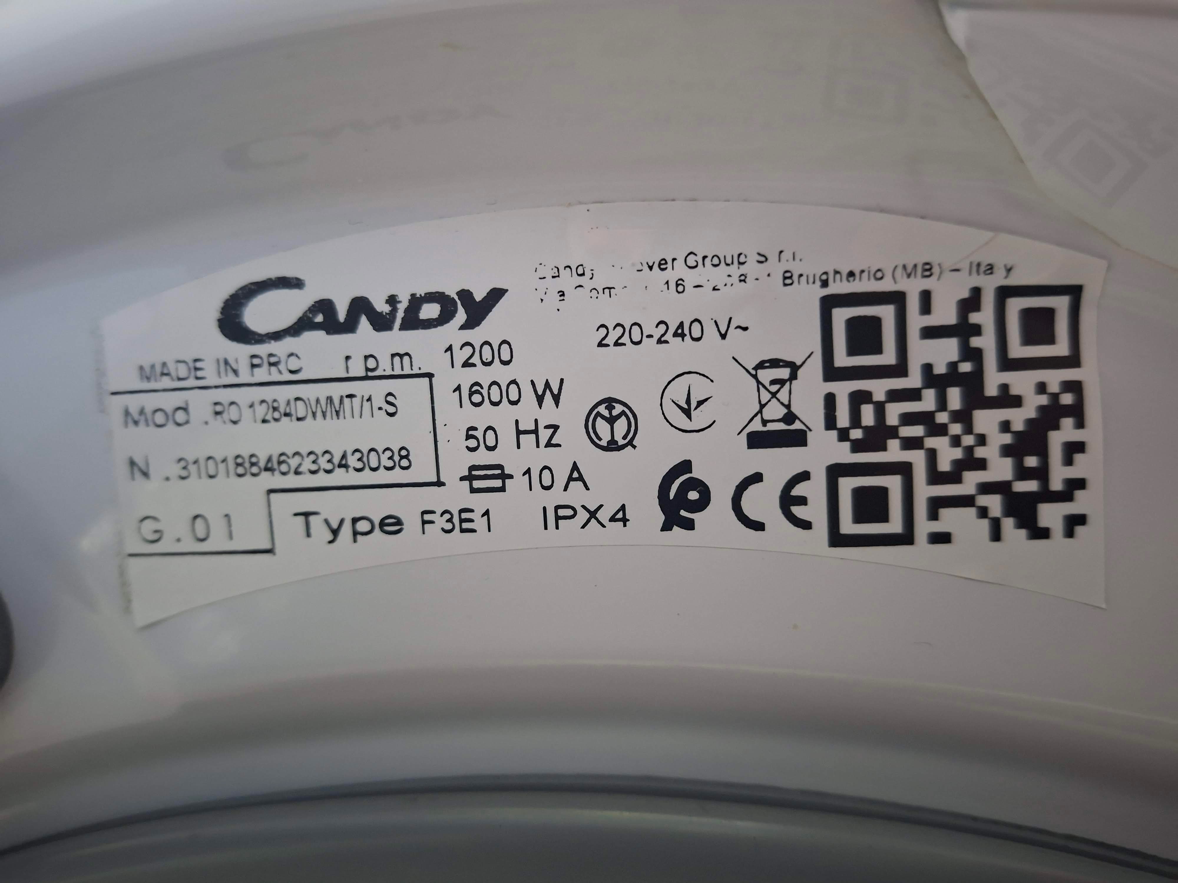 Veš mašina Candy RO 1284DWMT/1-S, 8 kg