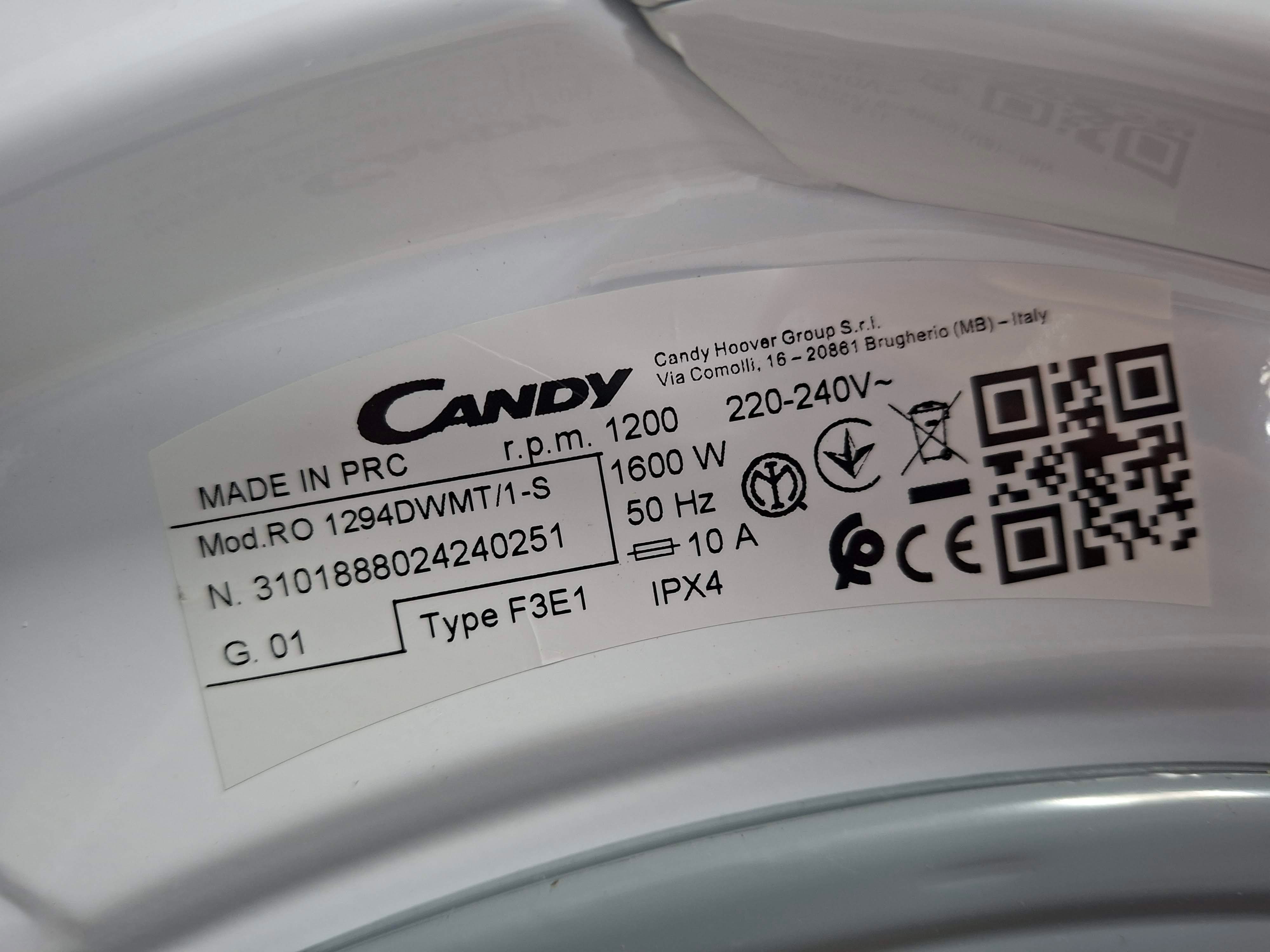 Veš mašina Candy RO 1294DWMT/1-S (2), 9 kg