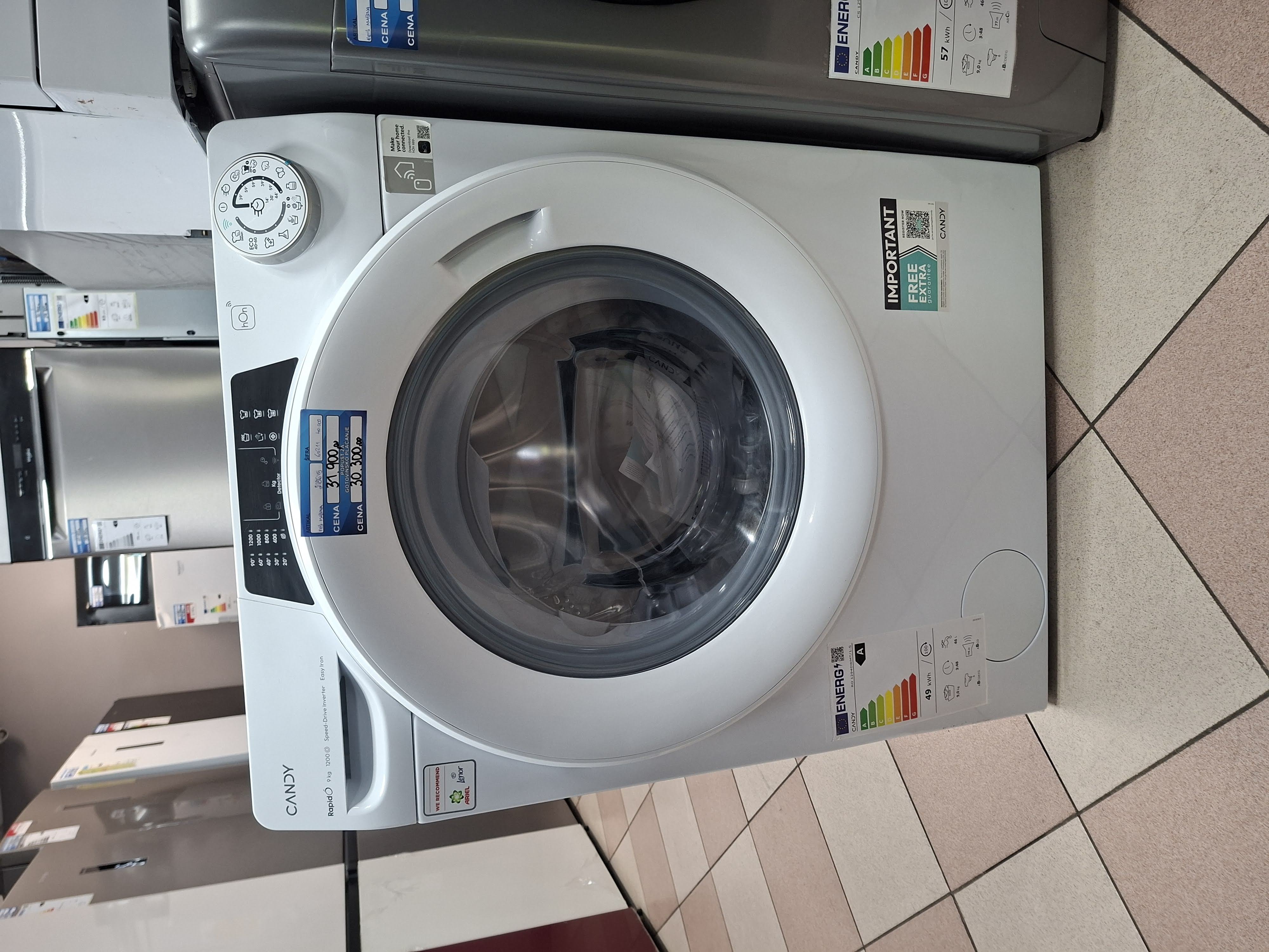 Veš mašina Candy RO 1294DWMT/1-S, 9 kg