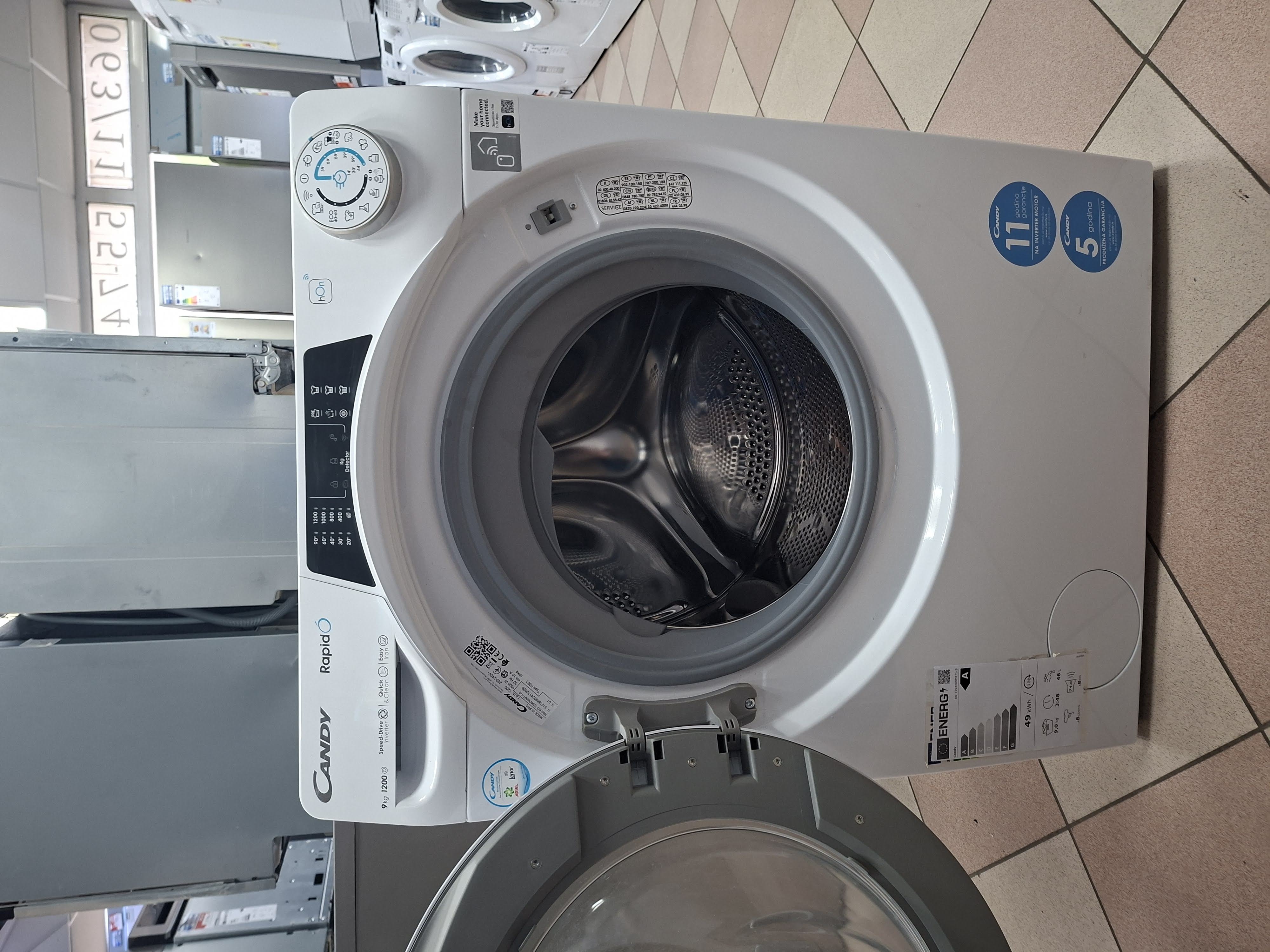 Veš mašina Candy RO 1294DWMT/1-S, 9 kg